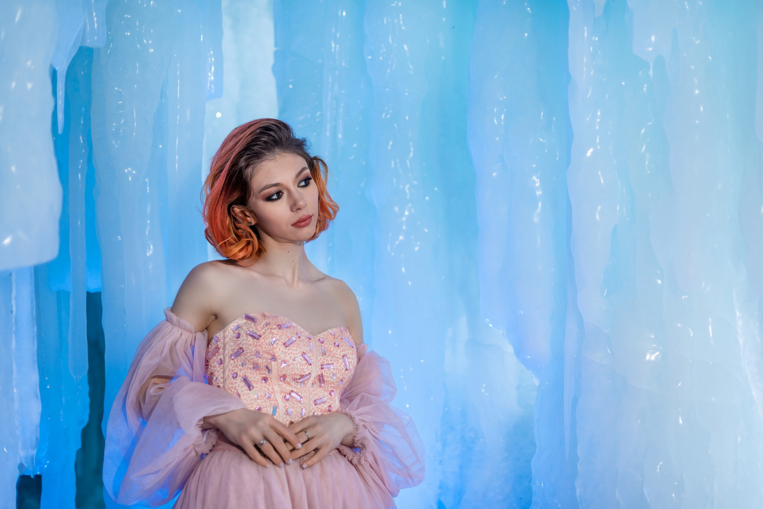 макияж и укладка на фотосессию во льдах