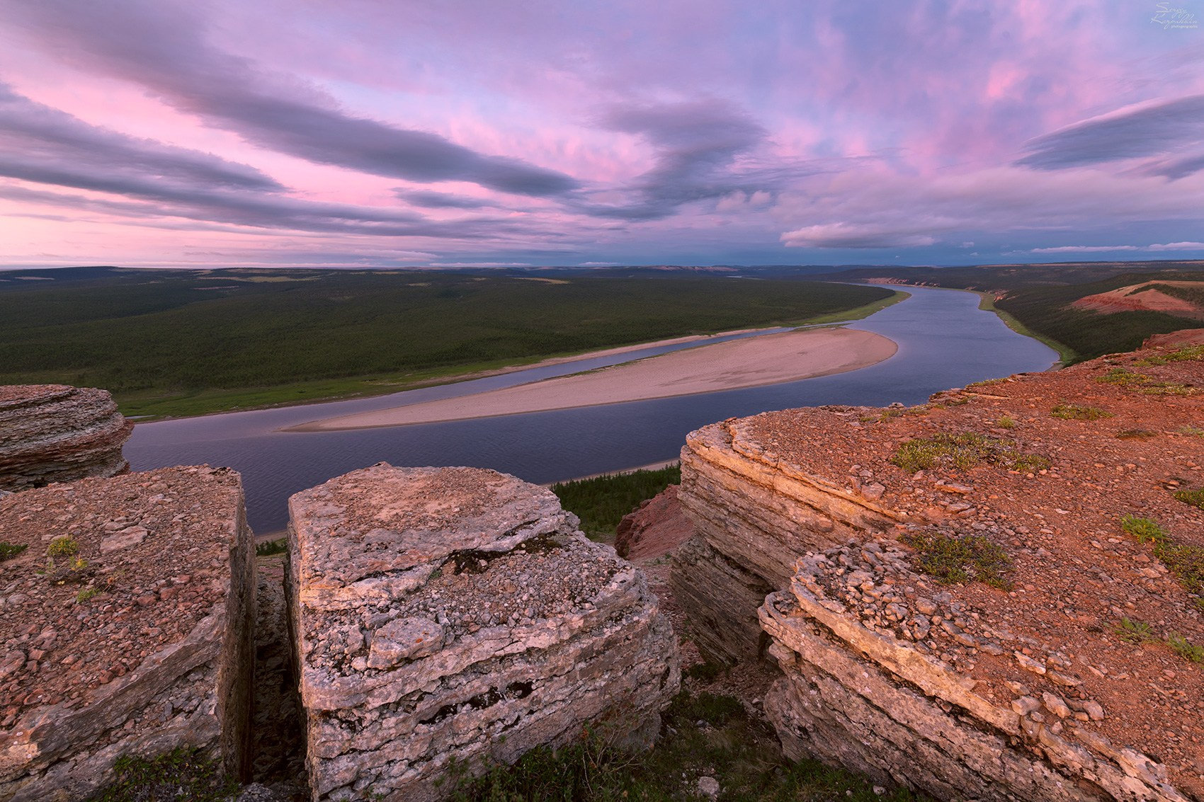 Река Оленёк, нижнее течение