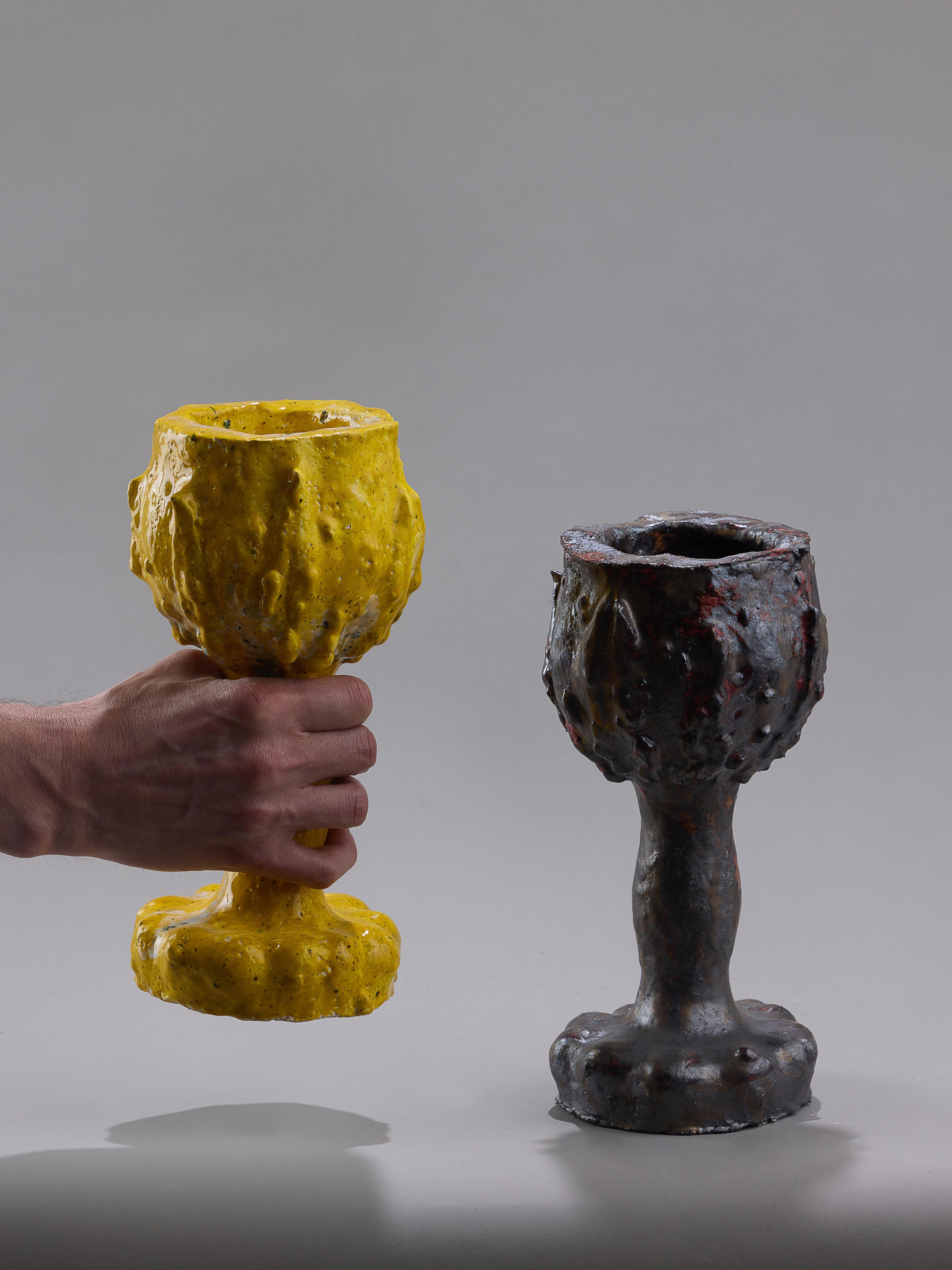 Кубок. Шамот, глазури. Sculptor Aleksei Dmitriev