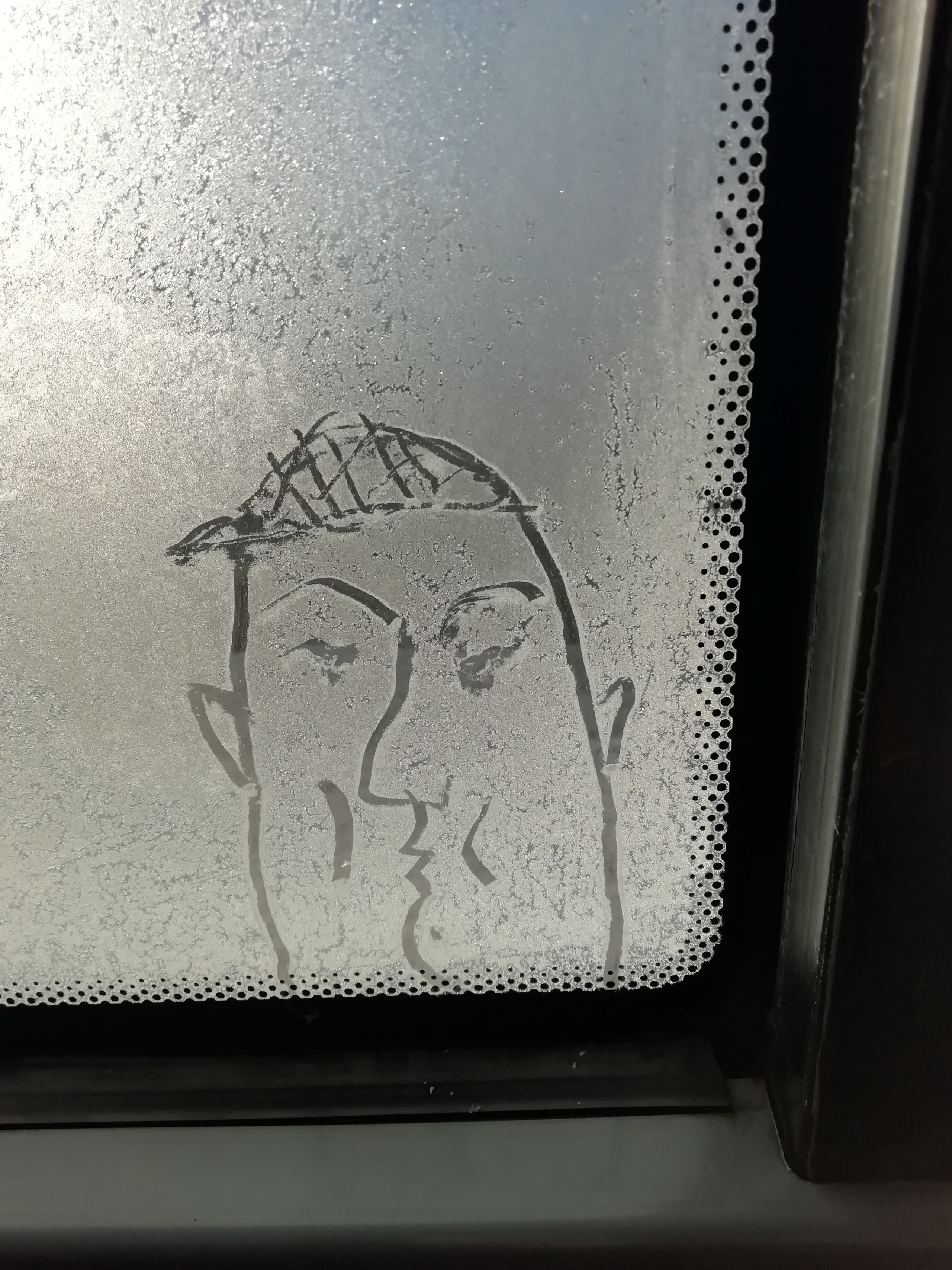 Рисункинаокнахавтобуса. Художник Рыбак Николай