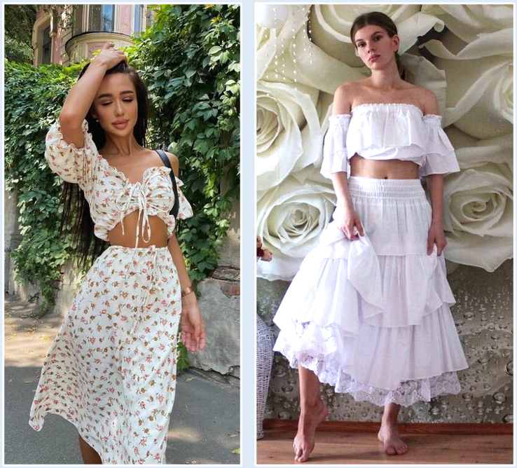 Топы в романтичном стиле