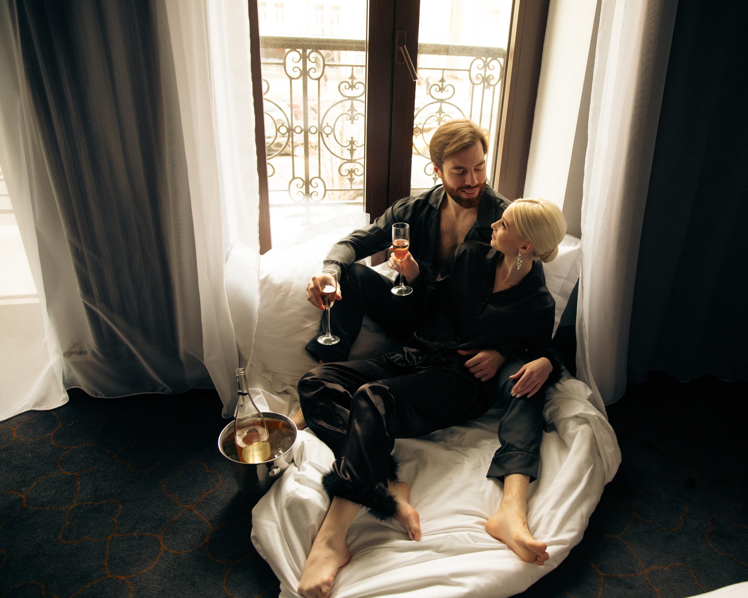 Свадебное. Жених и невеста — утро в отеле. Визуальный художник Лиана Даренская, Москва