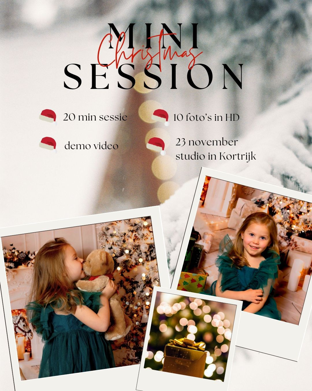 Christmas mini shoot. Family, Children and Business photographer in Belgium