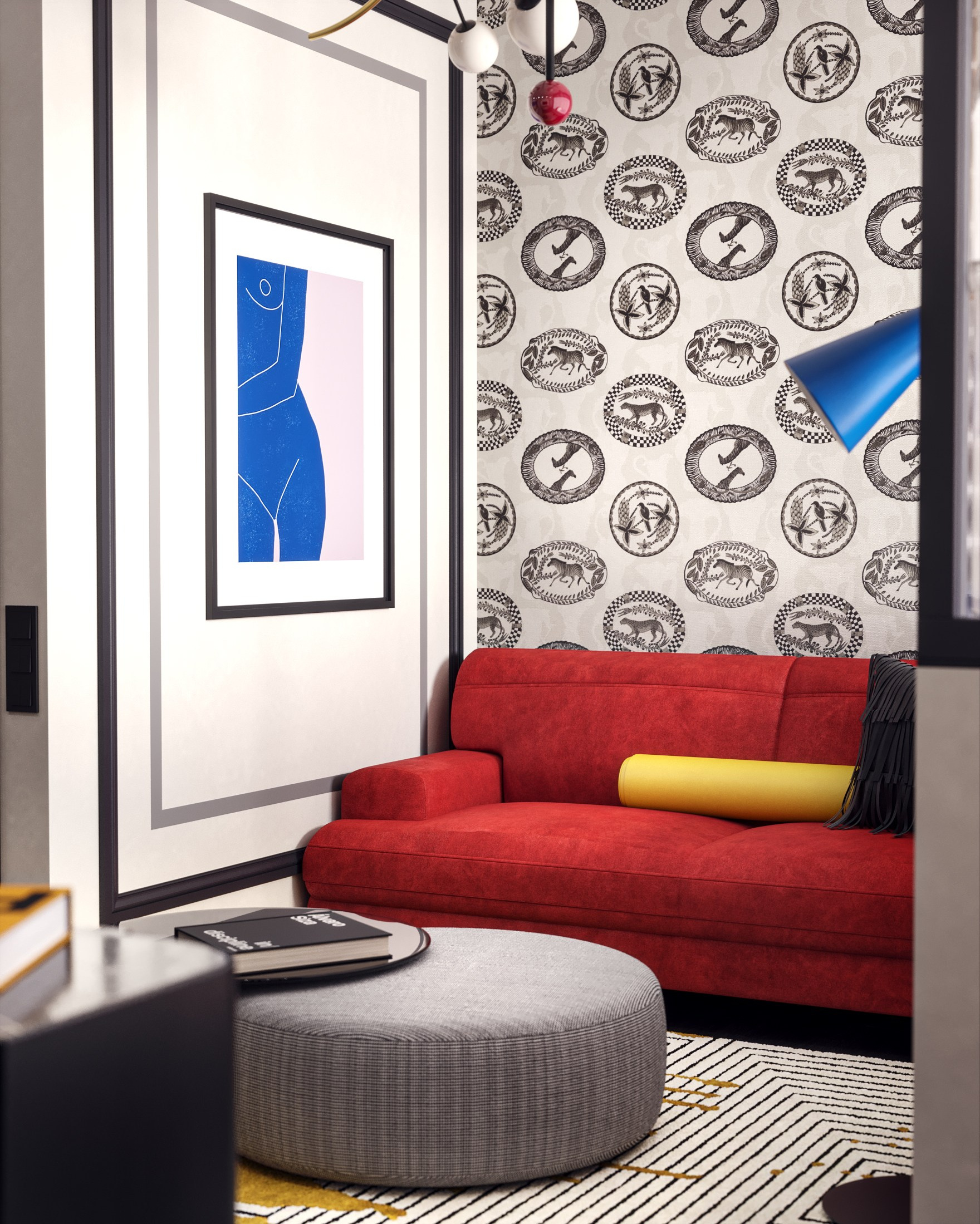 3D visualization of a small apartment for TADstudio. 3D visualization for architects and designers