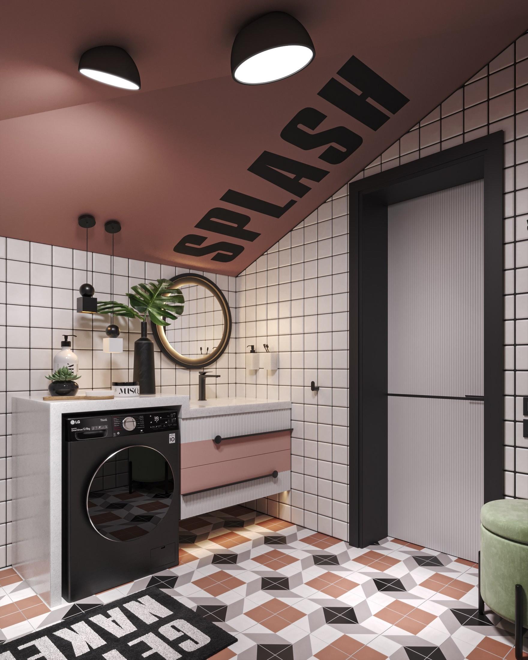 3D visualization of a small apartment for TADstudio #2. 3D visualization for architects and designers