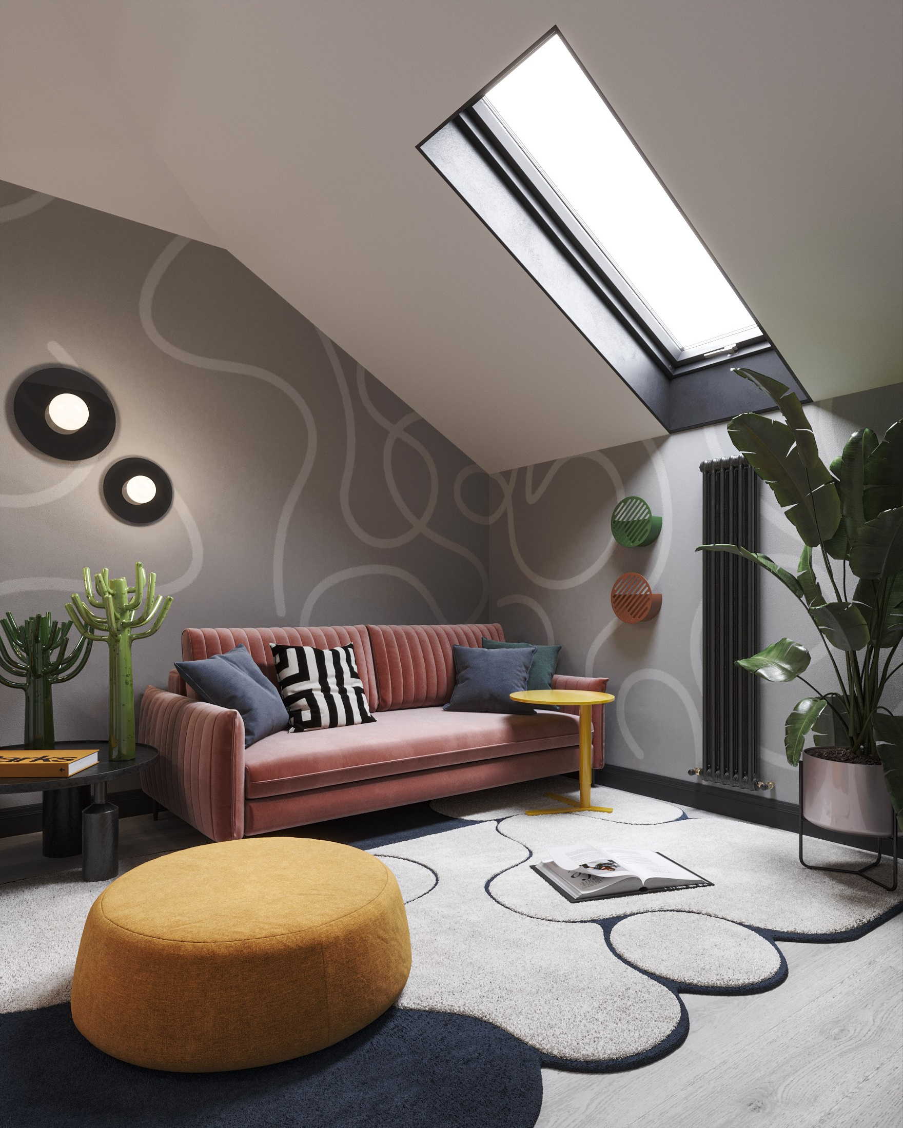 3D visualization of a small apartment for TADstudio #2. 3D visualization for architects and designers