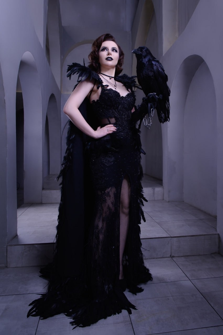 Фото и видеосъемка с черным вороном в Москве