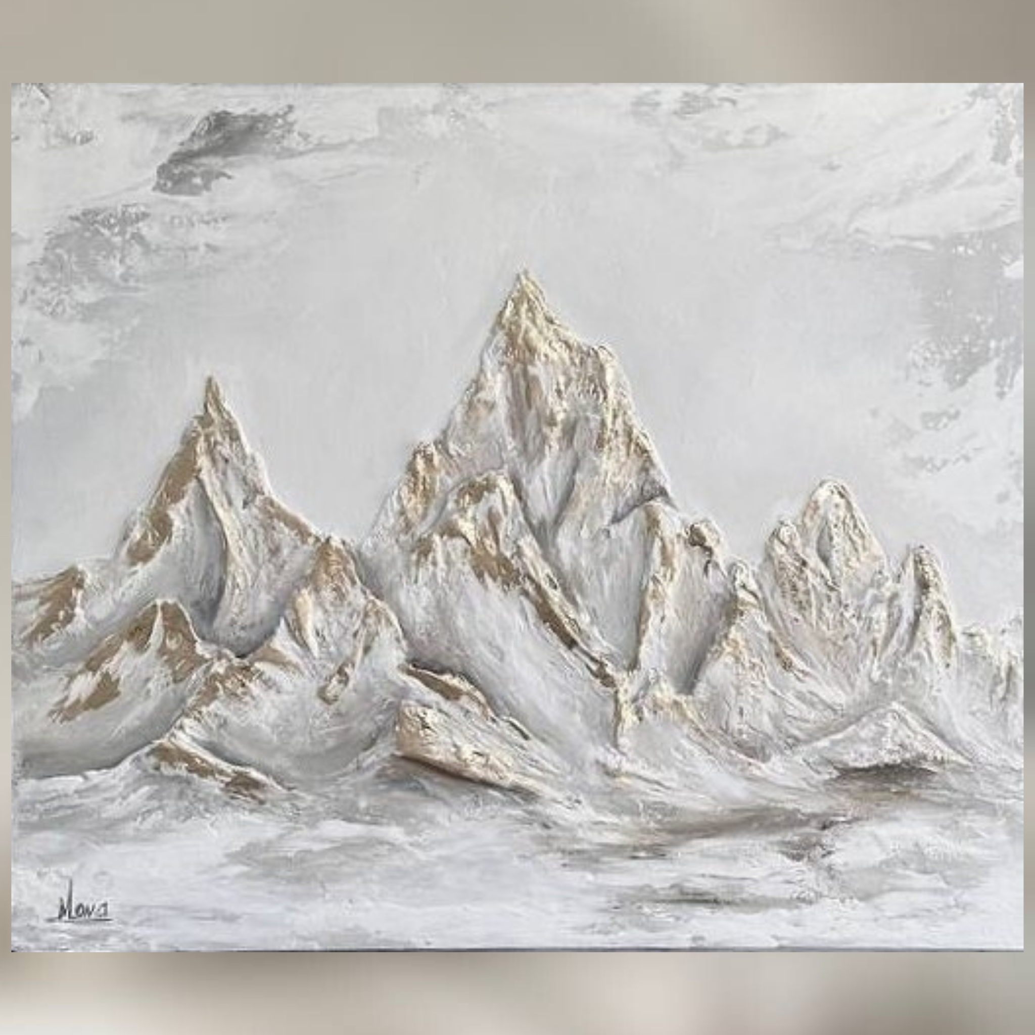 ЗОЛОТЫЕ ВЕРШИНЫ 25.500 RUB. MONA-ART. Студия авторского декора на заказ: зеркала-скалы по вашим размерам, столики, 3D панно, интерьерные картины, торшеры, светильники,