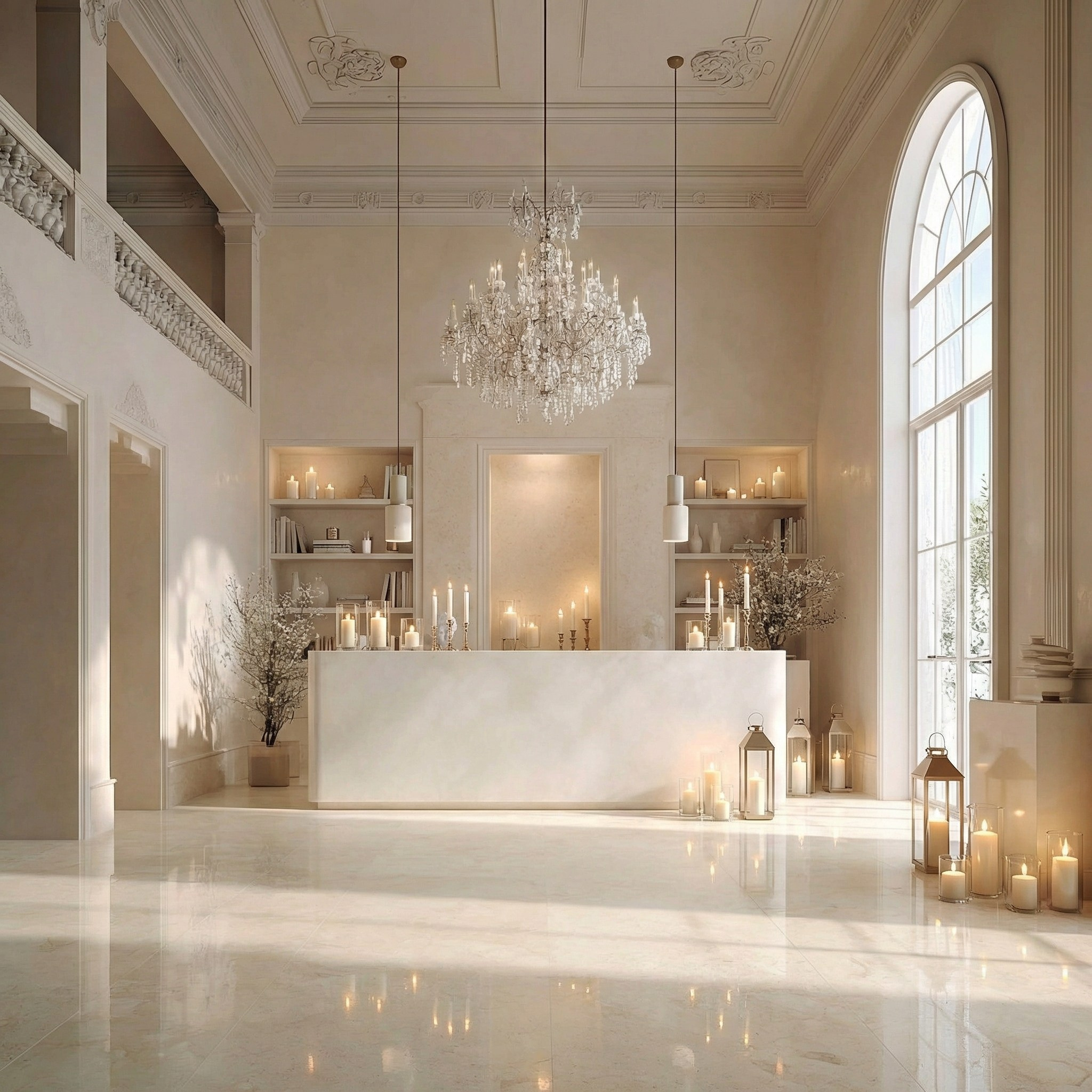 Интерьерное оформление пространства декоративными свечами для коммерческих и частных проектов