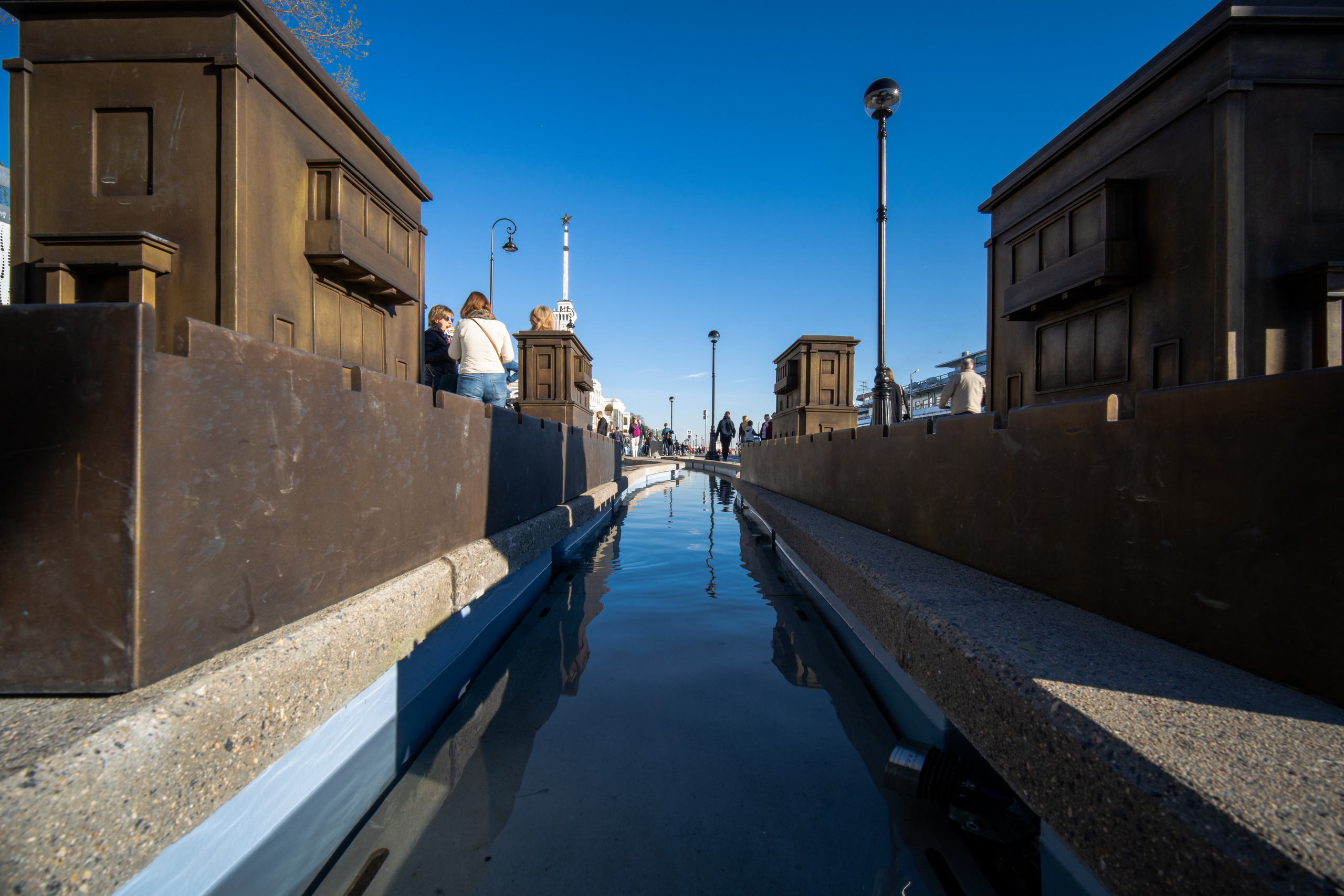 Ручей на Северном речном вокзале в виде схему канала им. Москвы