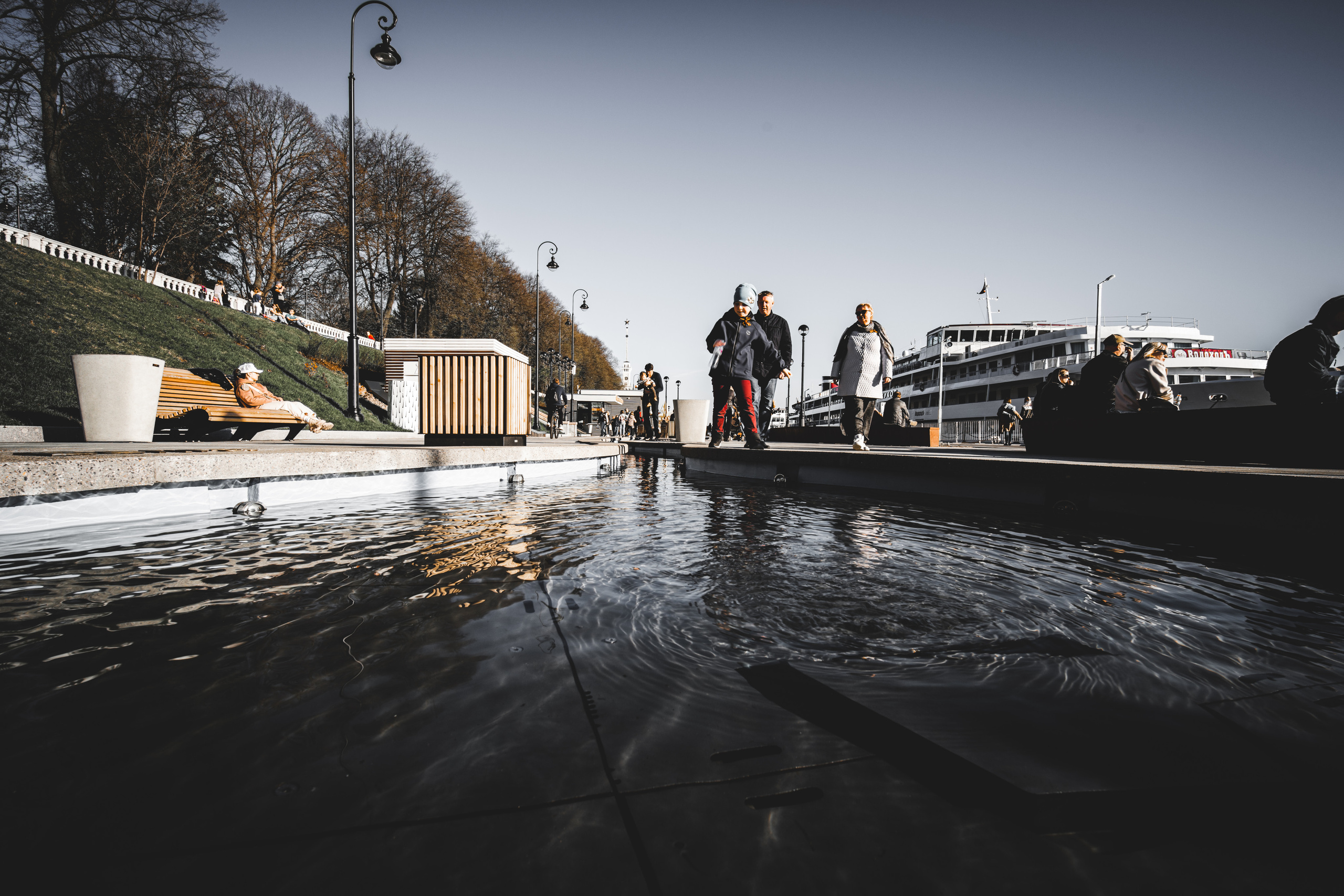 Ручей на Северном речном вокзале в виде схему канала им. Москвы
