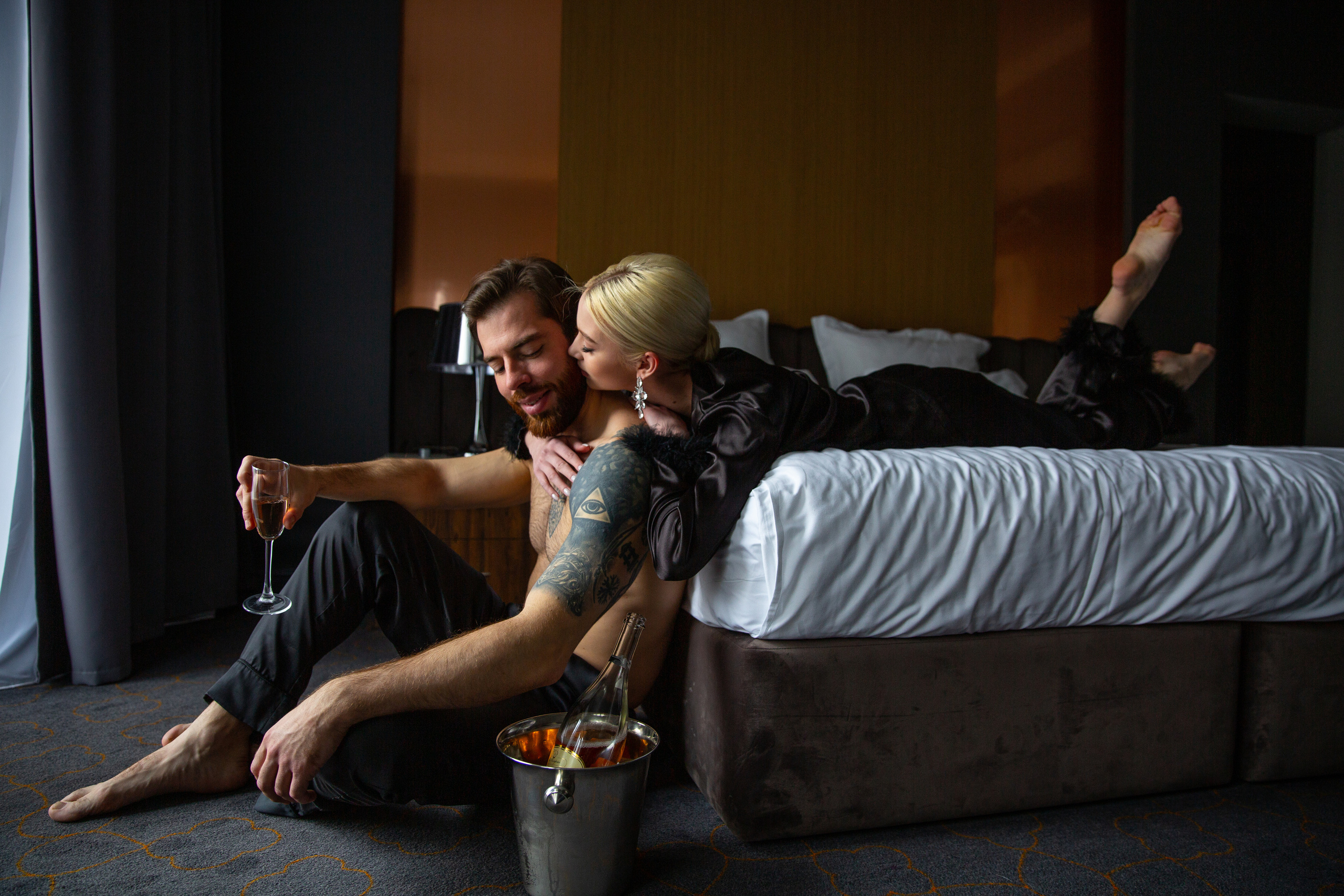 Свадебное. Жених и невеста — утро в отеле. Визуальный художник Лиана Даренская, Москва