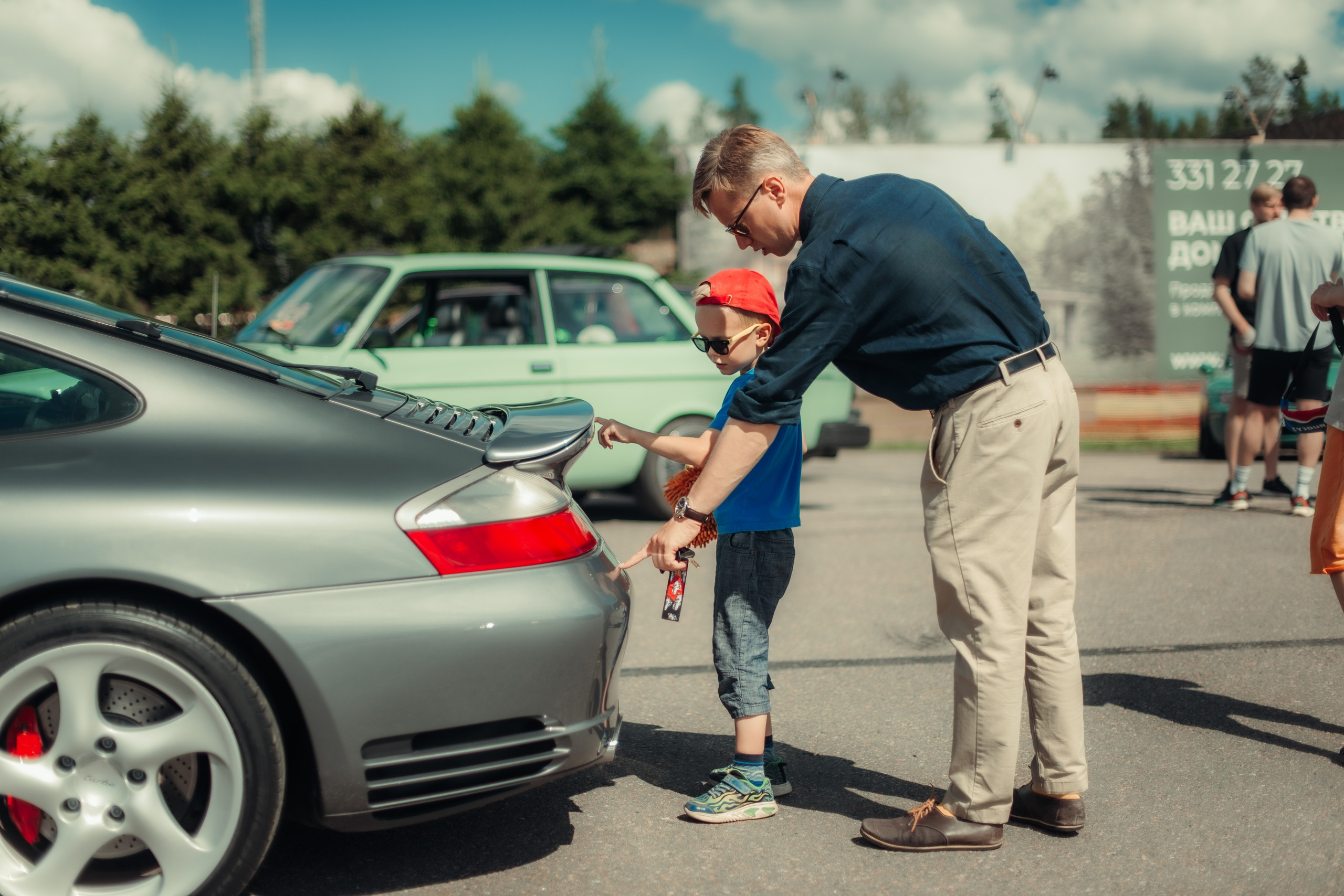 porsche и дети
