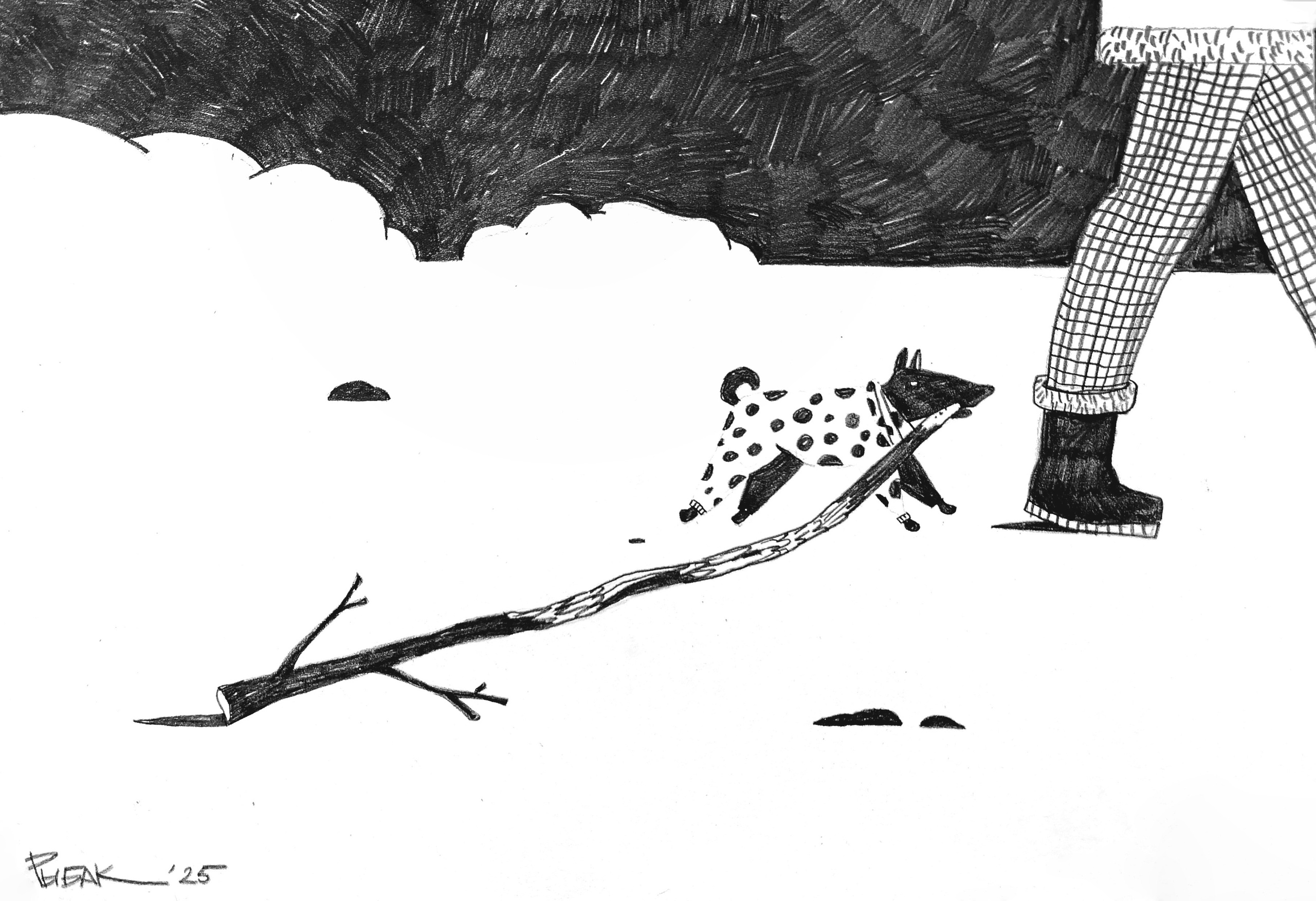 Графика 2025. Художник Рыбак Николай