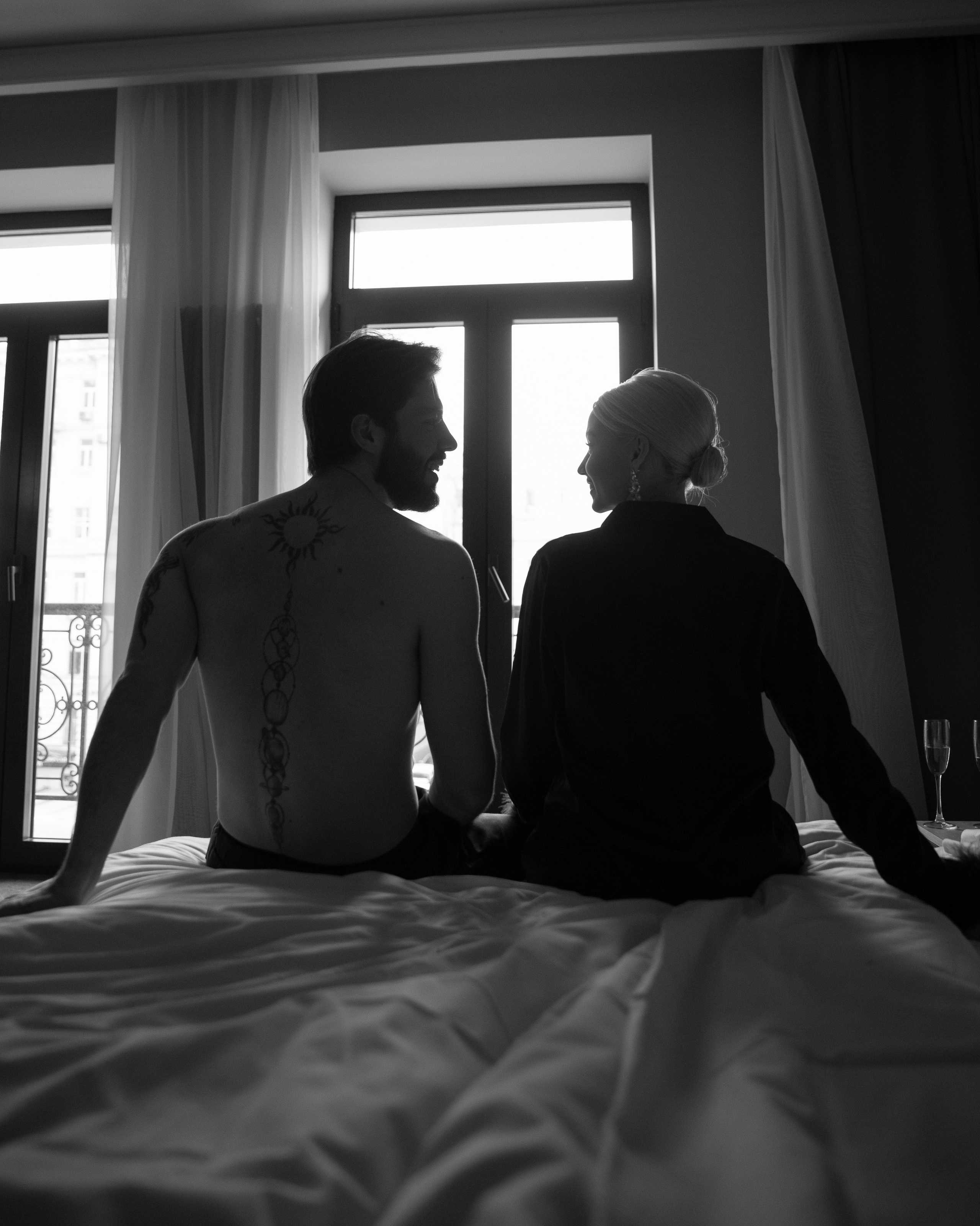 Свадебное. Жених и невеста — утро в отеле. Визуальный художник Лиана Даренская, Москва