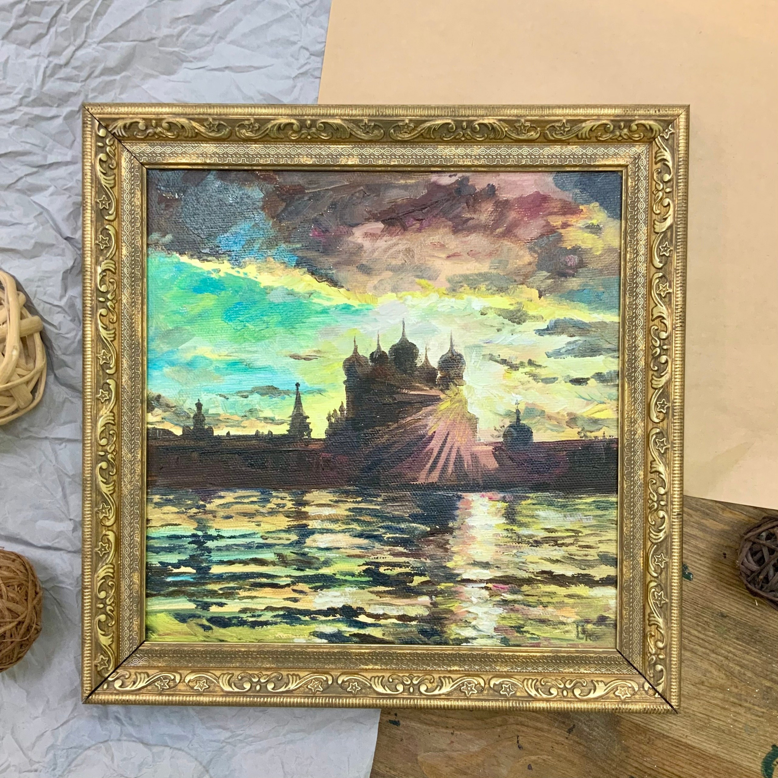 картины, живопись, масло, акрил, интерьерные картины, монастырь