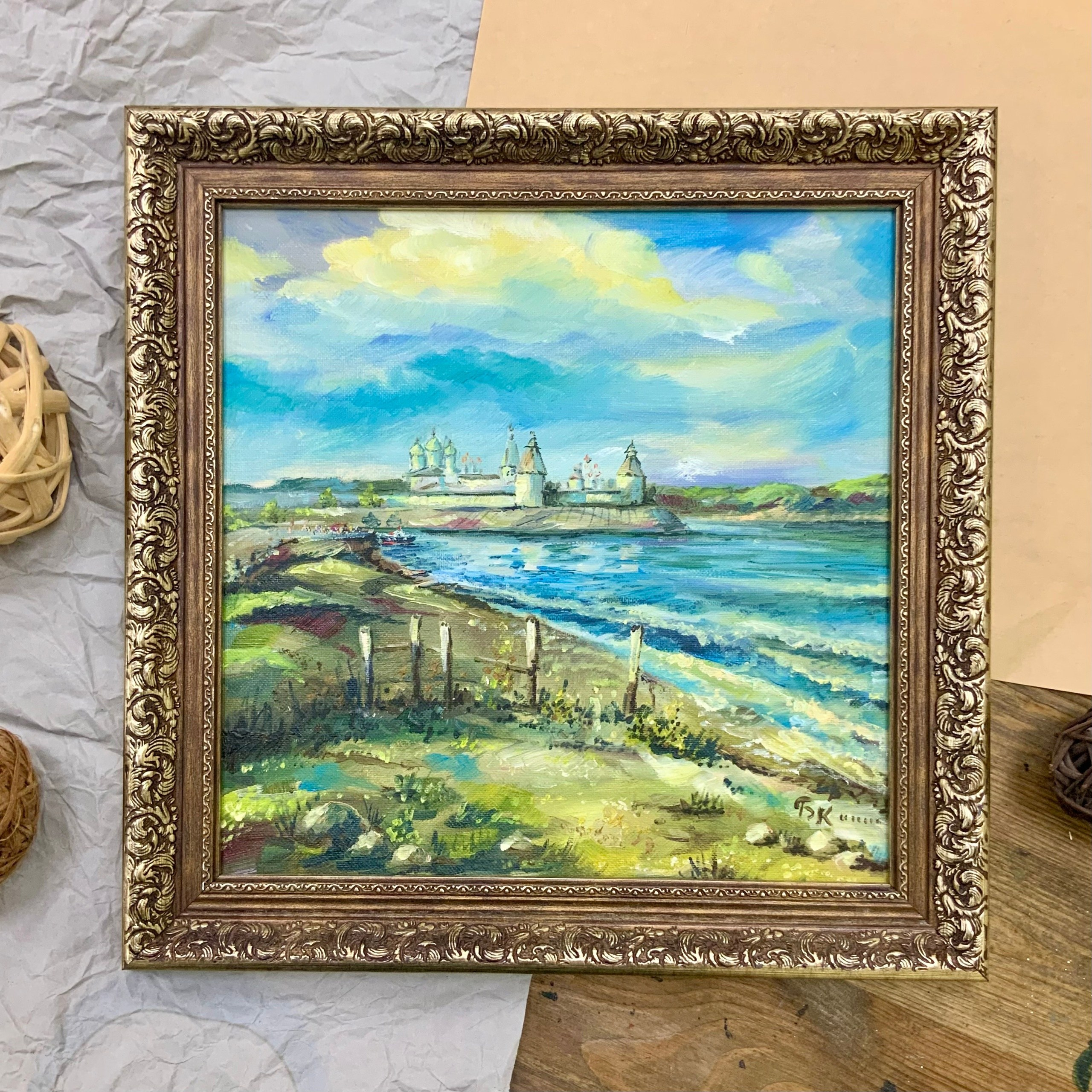 картины, живопись, масло, акрил, интерьерные картины, монастырь