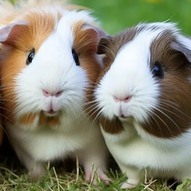 Морские свинки в контактной зоне зоопарка Лесная Братва