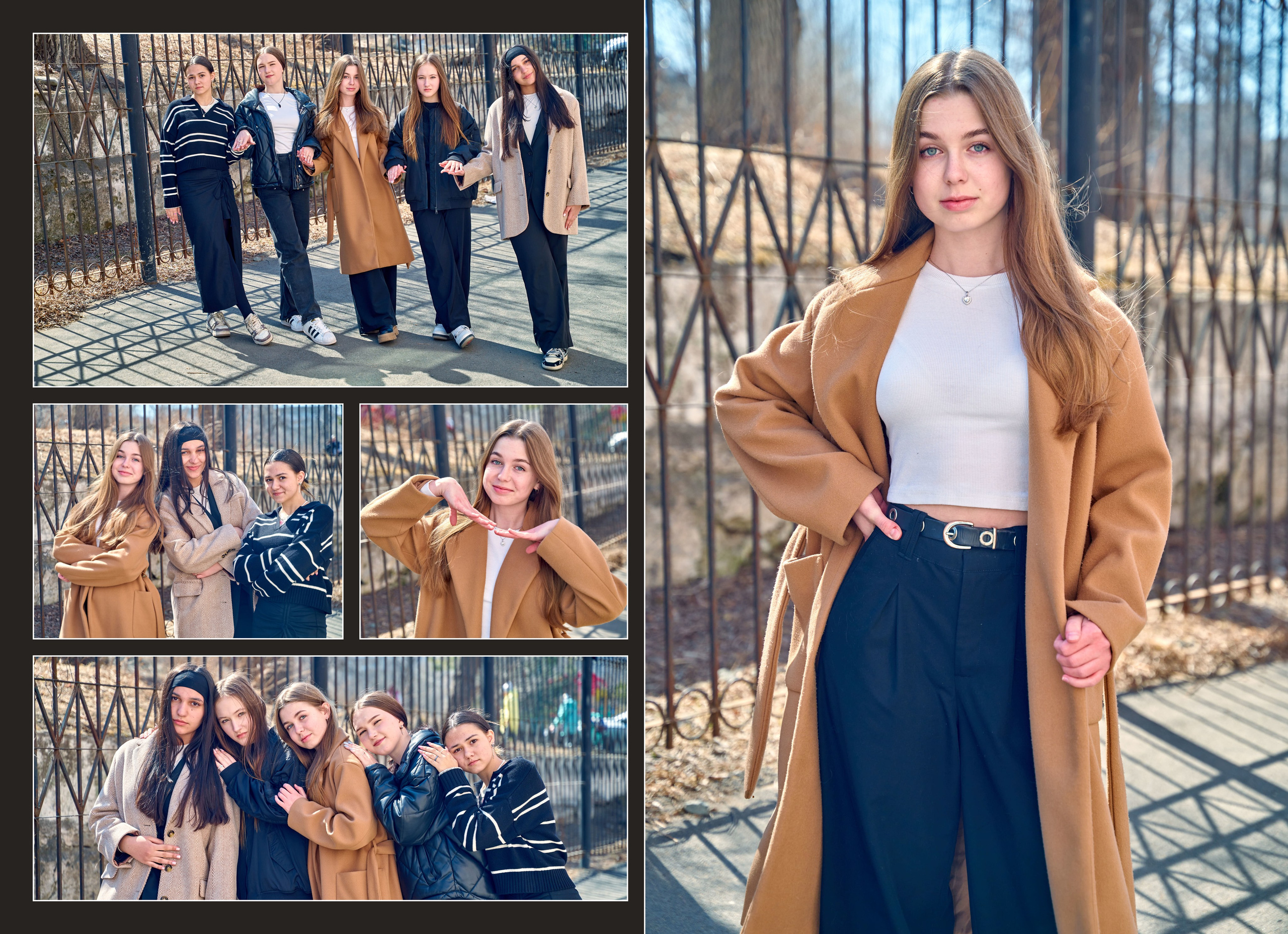 Примеры готовых разворотов. Школа. Выпускные фотокниги во Владивостоке Джуган Елена