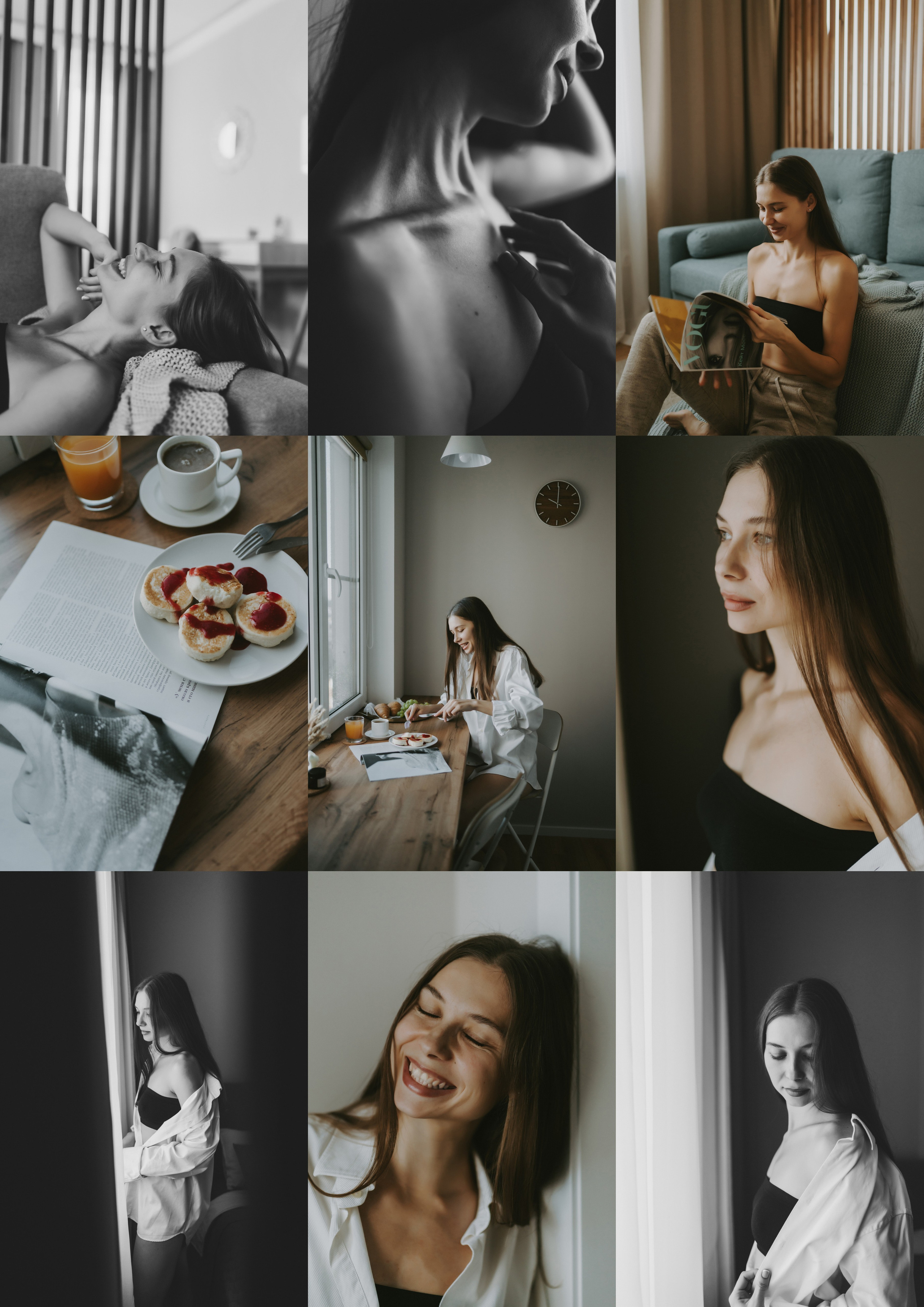 домашняя контент фотосессия