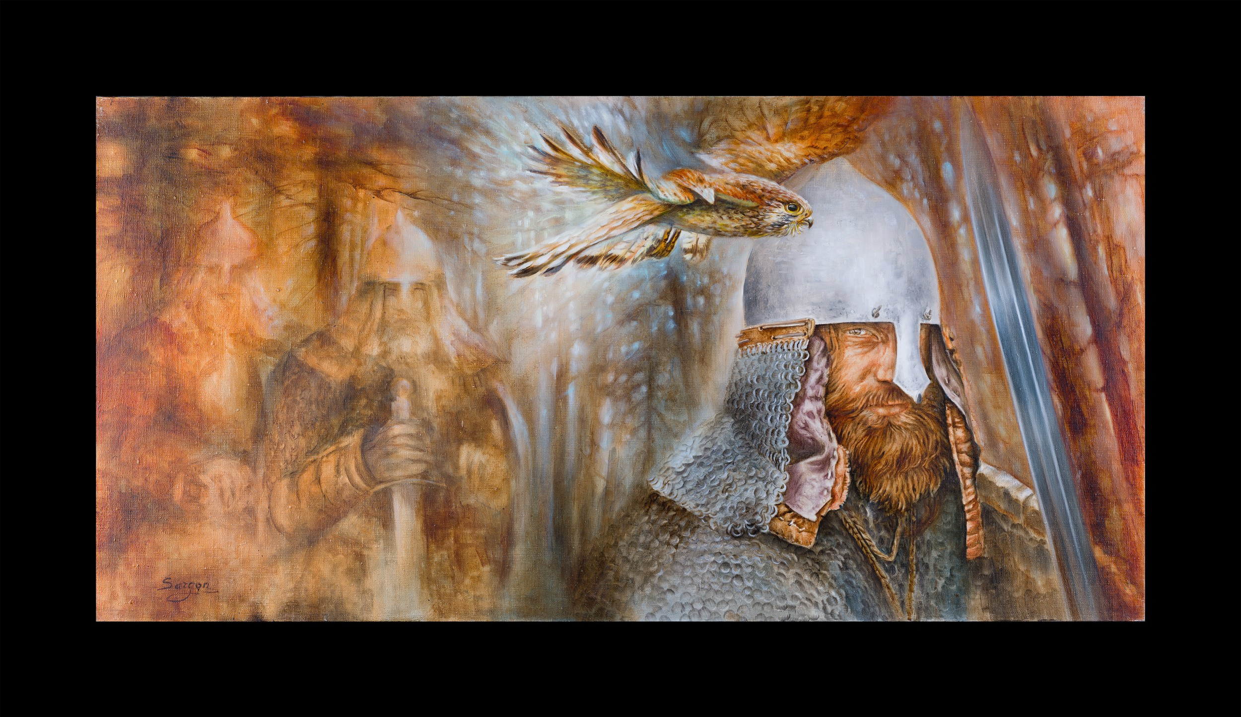 Художник Кира Саргон и ее картина «Исконное», съемка от Koval Production ( Интерьерный фотограф Коваль Илья)