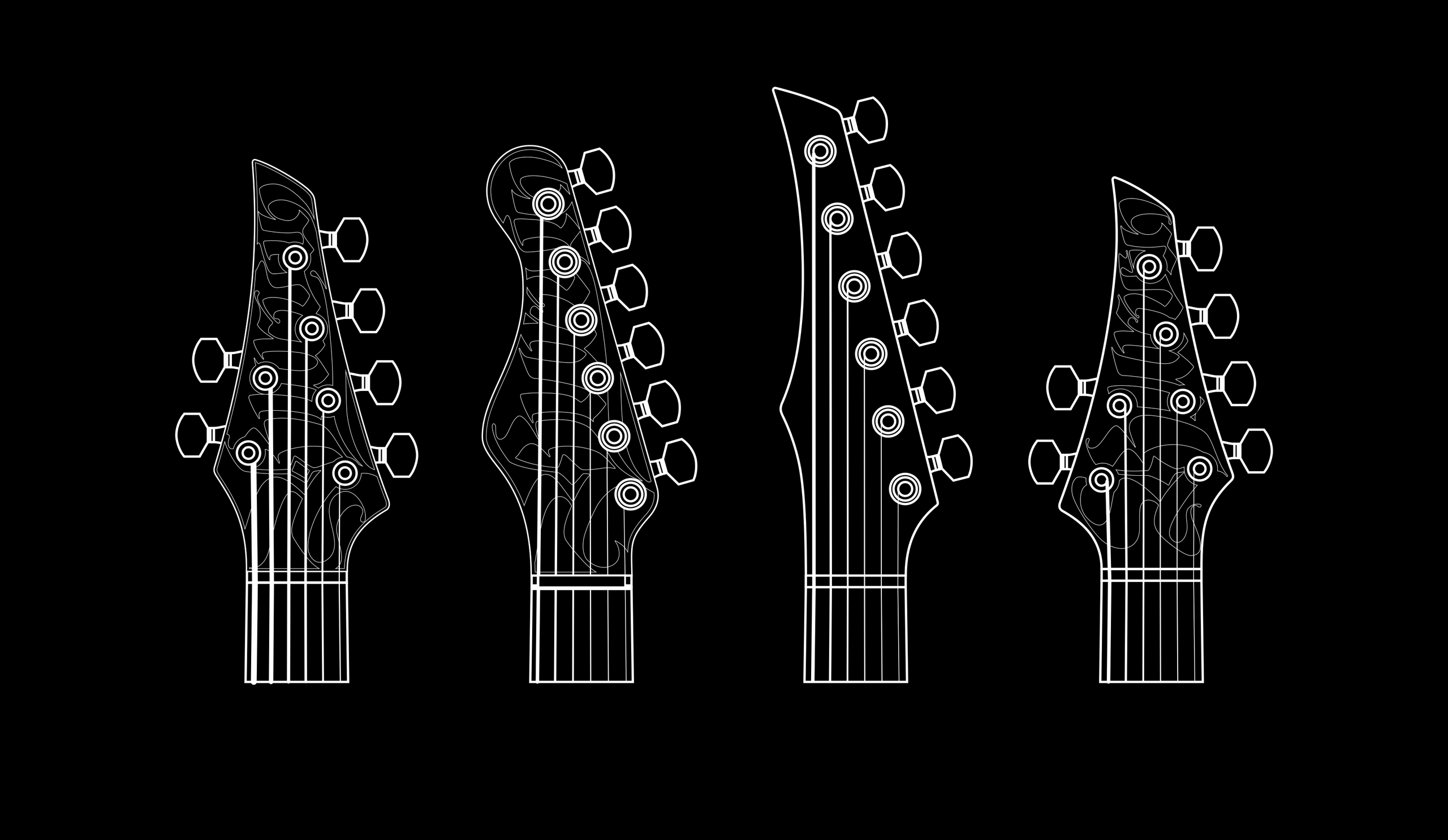 Models. Master of making guitars and basses to order