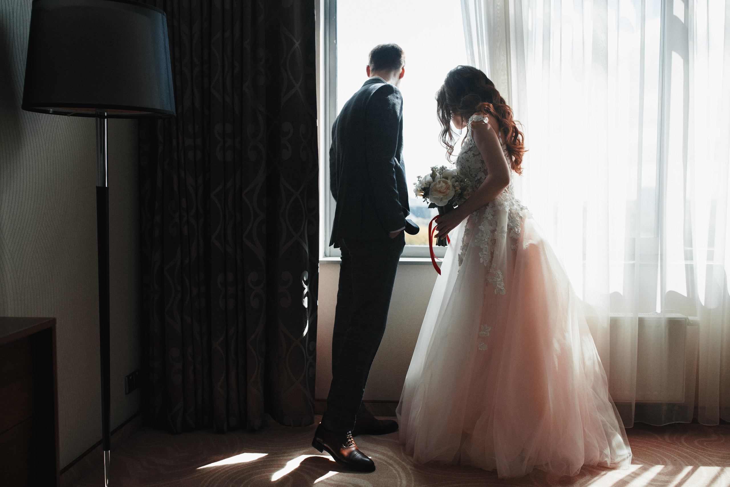 Фотосессия свадебного дня в Ботаническом саду, отеле Пекин