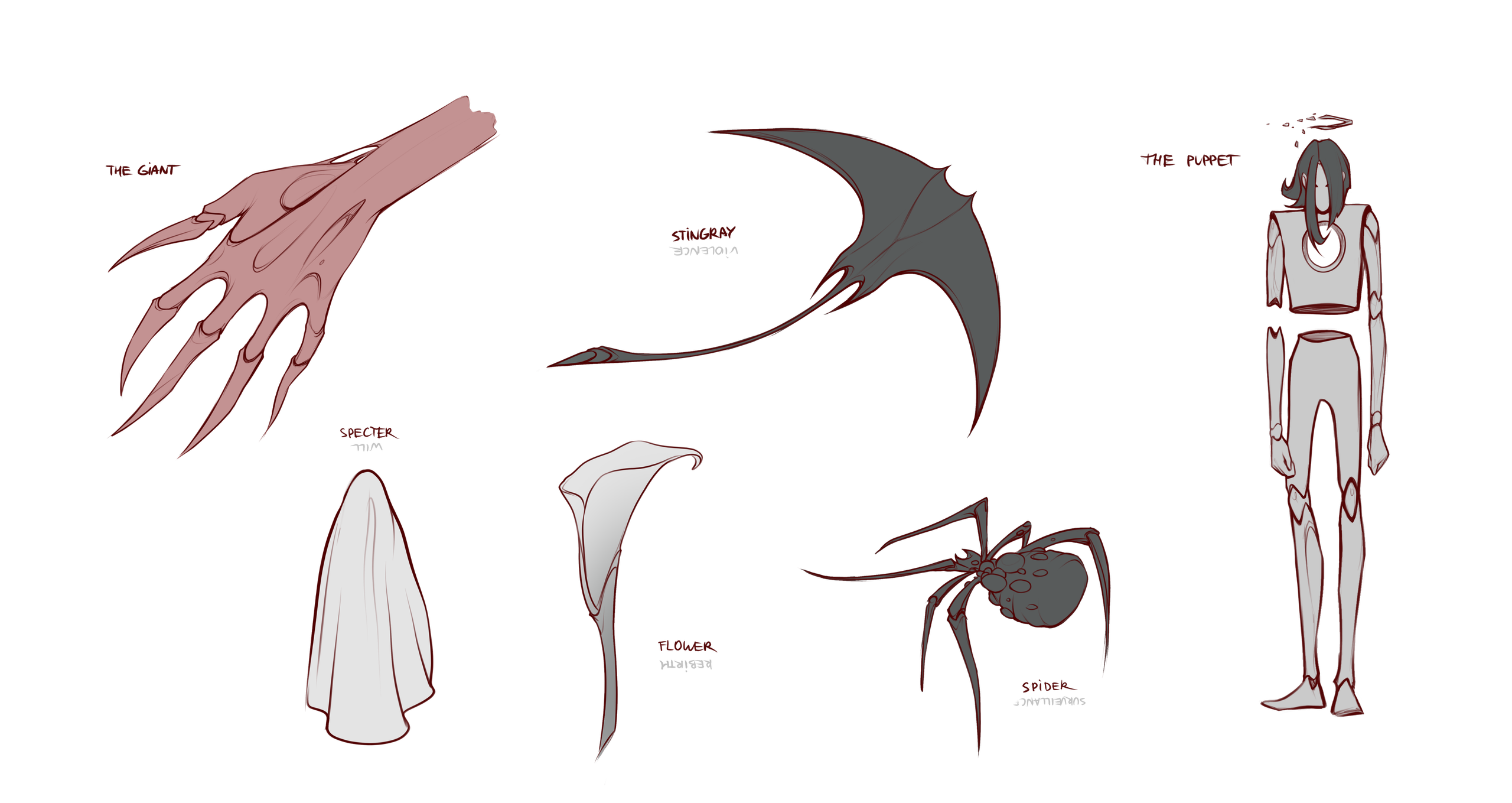 Visual concept of the Bad Omens band. No Sam