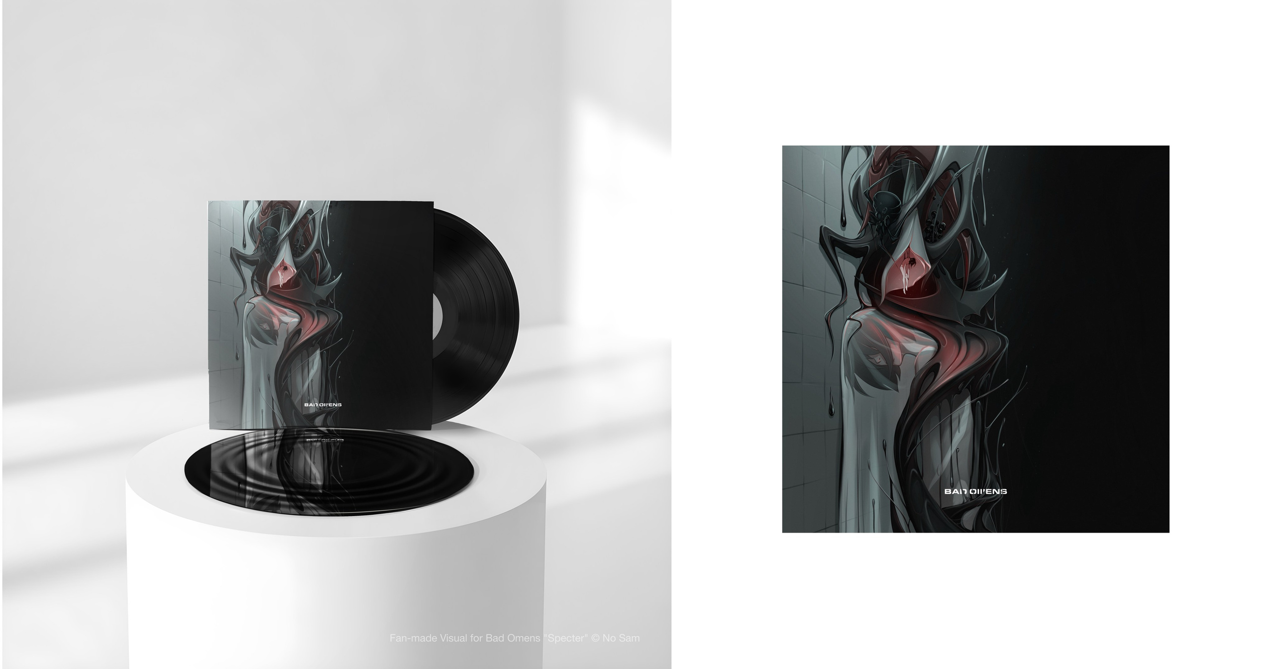 Visual concept of the Bad Omens band. No Sam