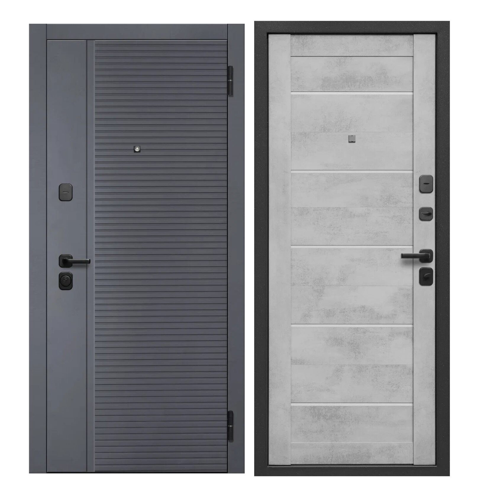 Дверь входная Гарда. 2 панели мдф с фрезеровкой. 2 замка плюс ночник задвижка. 