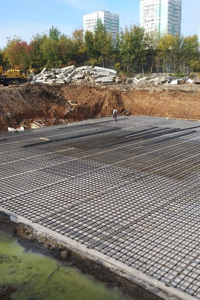 Фотографии рабочего процесса. Монолитное строительство домов в Самаре