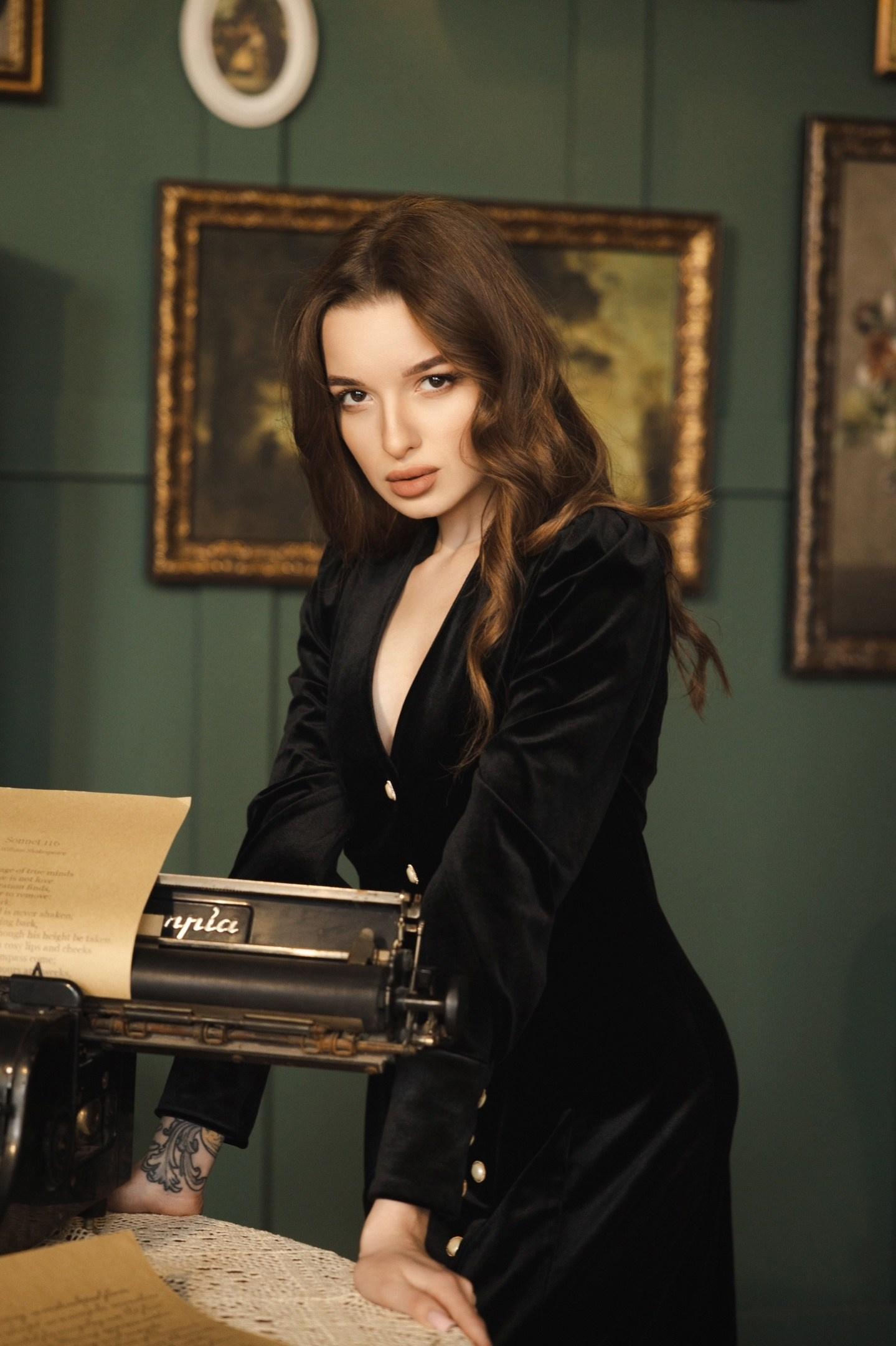 Фотосессия девушки в студии