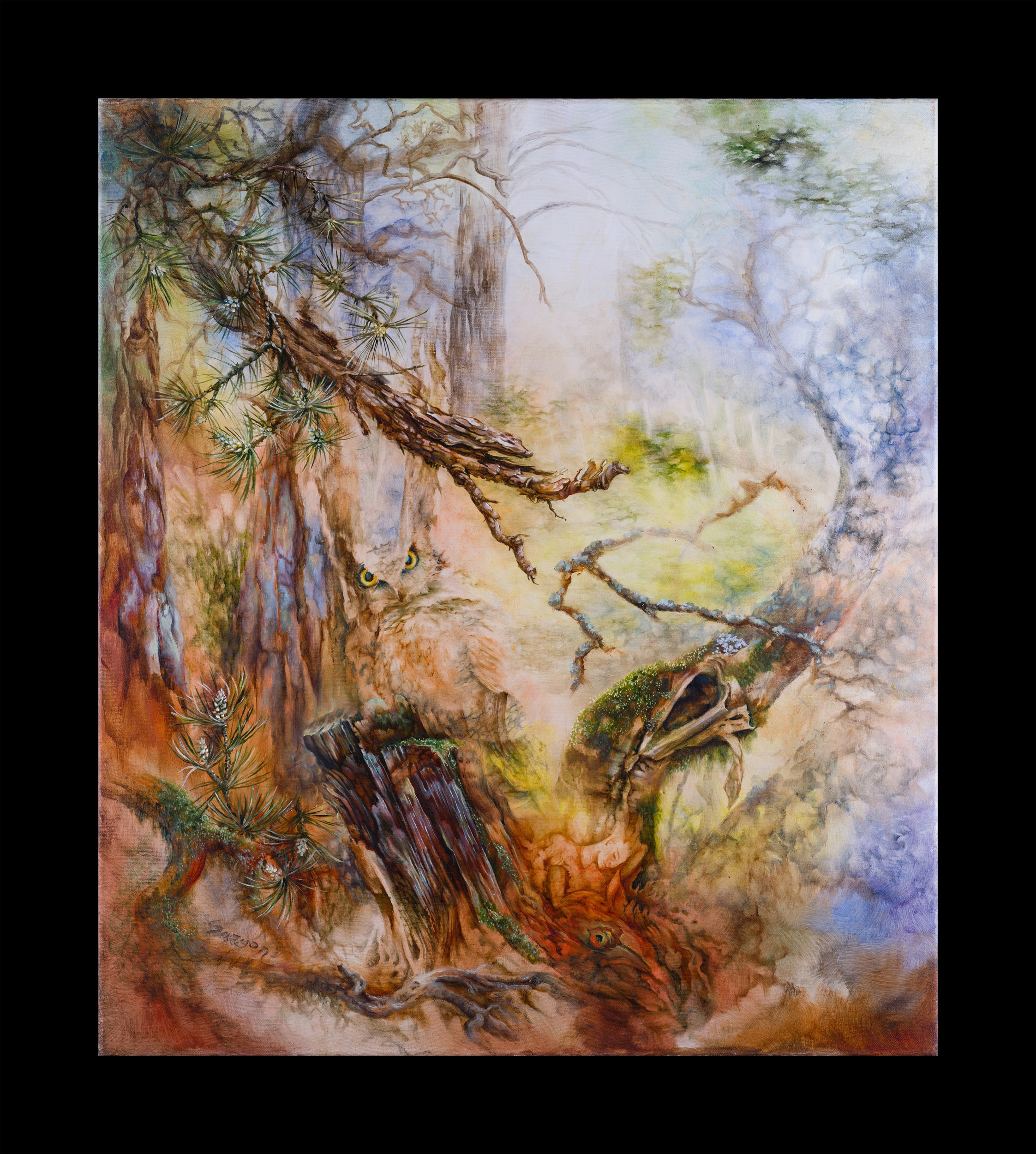 Художник Кира Саргон и ее картина «Рябиновая Дриада», съемка от Koval Production ( Интерьерный фотограф Коваль Илья)