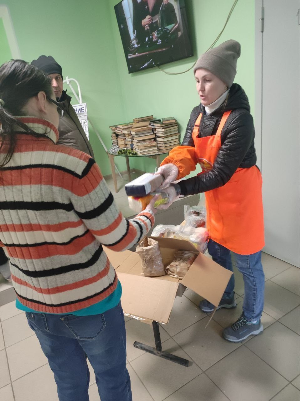 Общежитие временного размещения, Мариуполь, зима 2024. Пища для Жизни