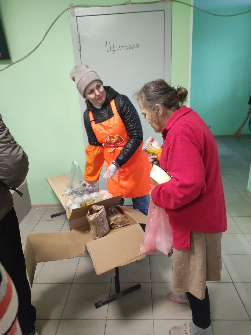 Общежитие временного размещения, Мариуполь, зима 2024. Пища для Жизни