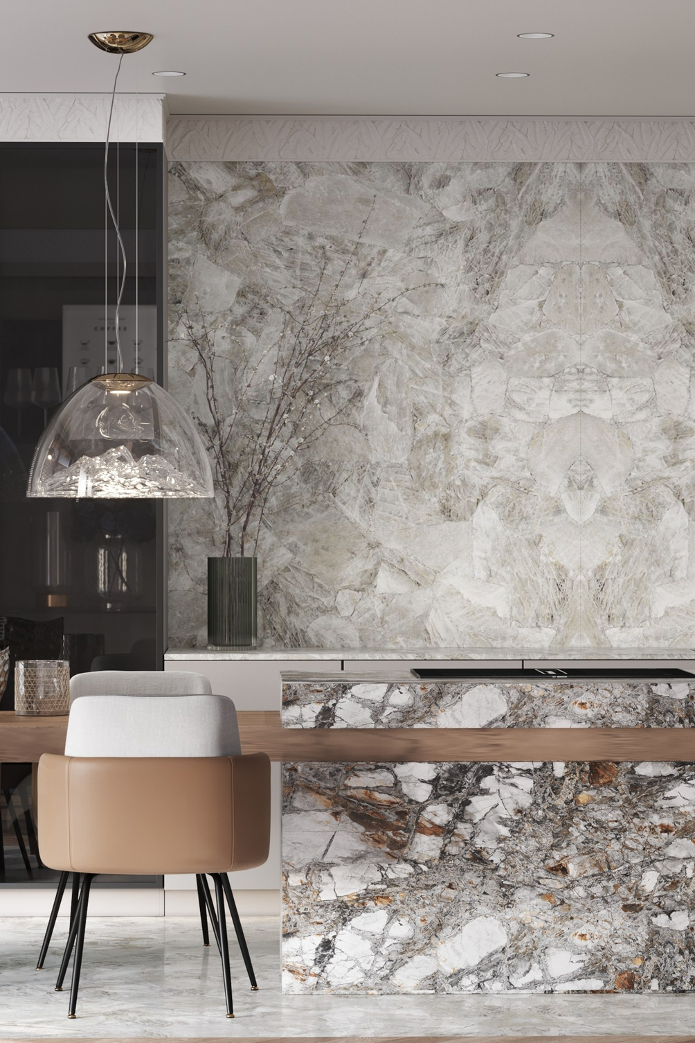 alt="Премиум-дизайн кухни в стиле минимализм "