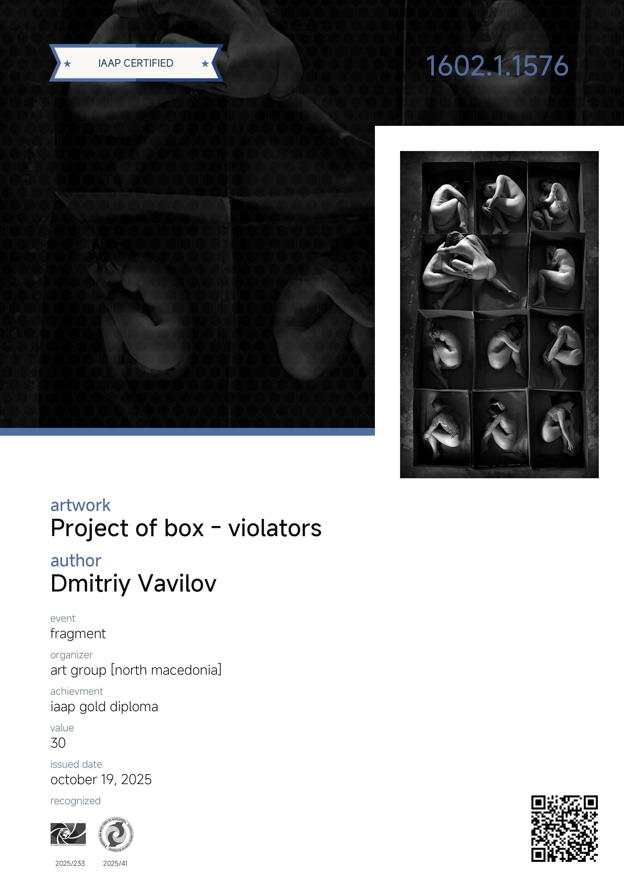 И снова награды. Творческие фотосессии в Москве