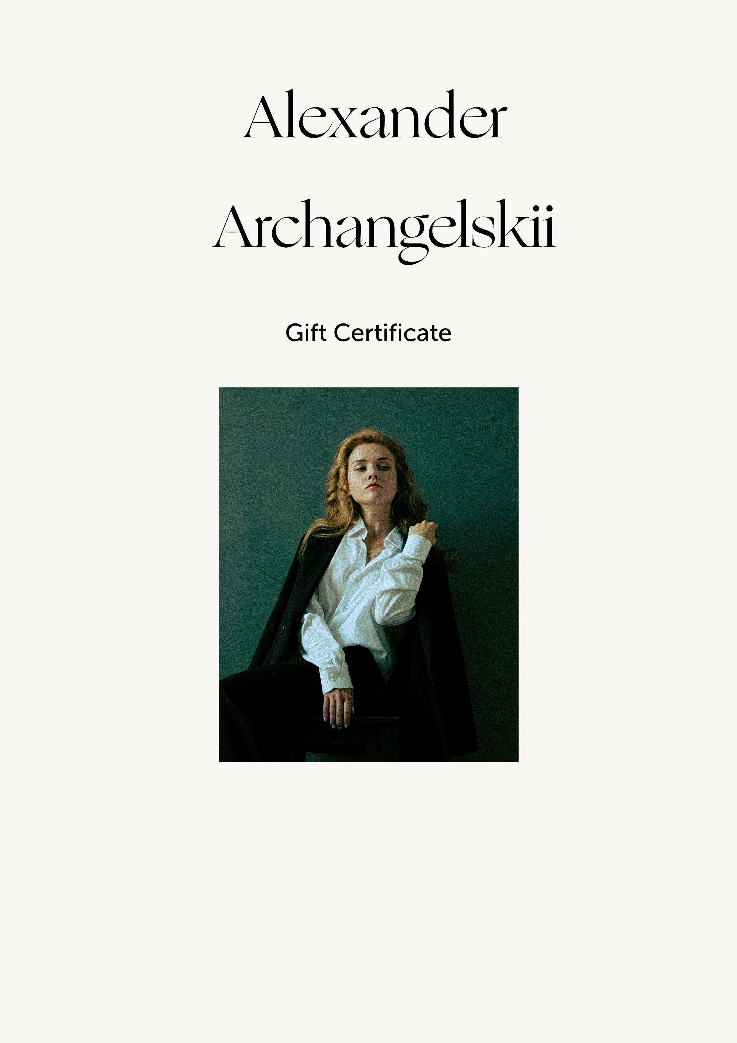 Подарочные сертификаты. Фотограф в Санкт-Петербурге Архангельский Александр