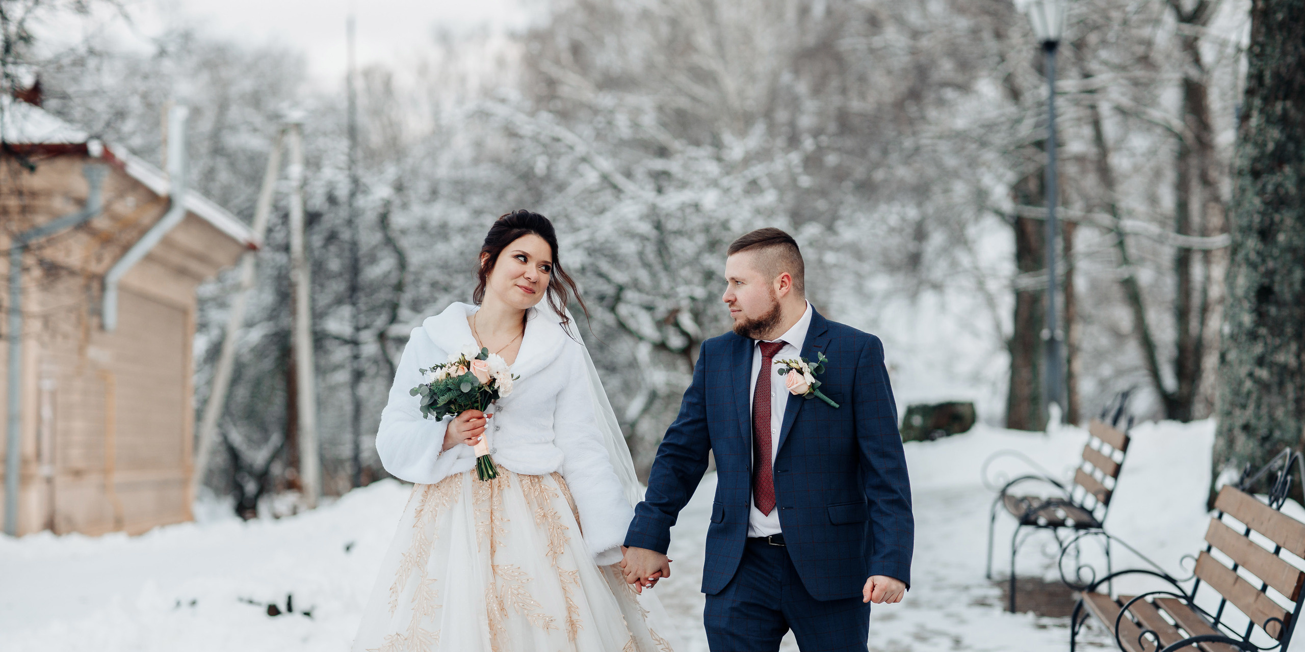 Свадьба зимой Смоленск. Свадебный фотограф Вашкевич Денис