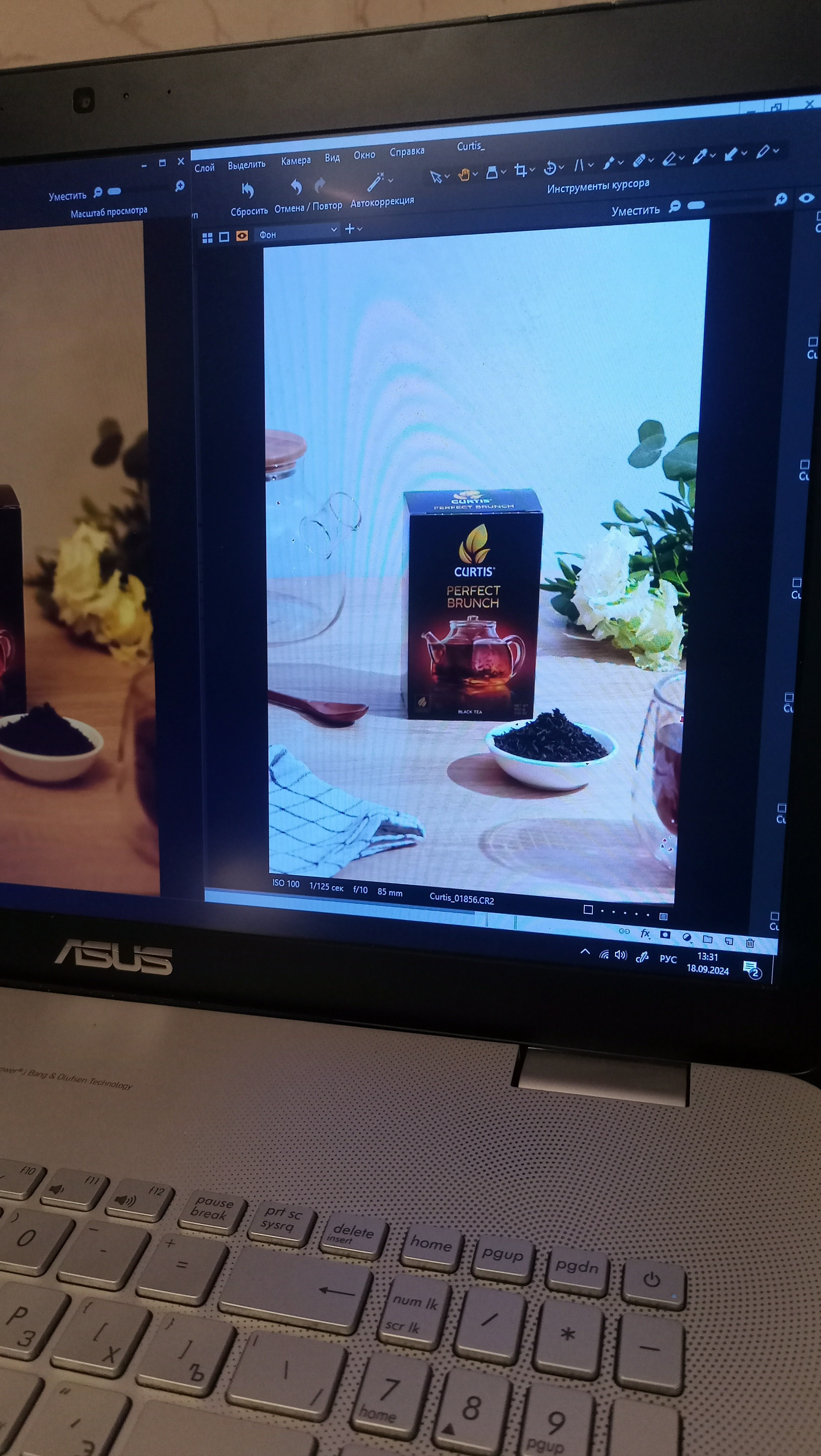 Бэк со съемки фуд фотографа