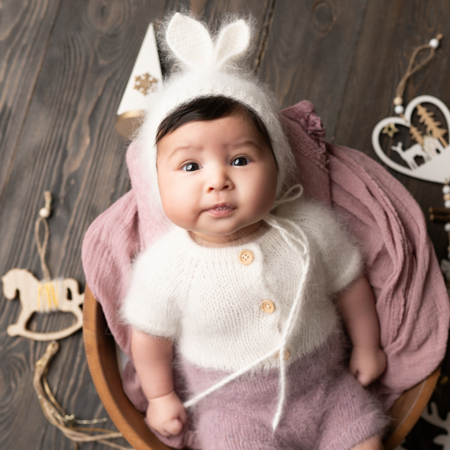 Фотограф новорождённых в Минске. Годик под ключ