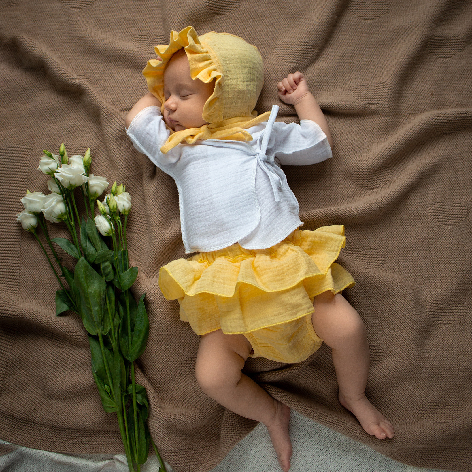 024 Блумеры с воланами. Эко-одежда для детей