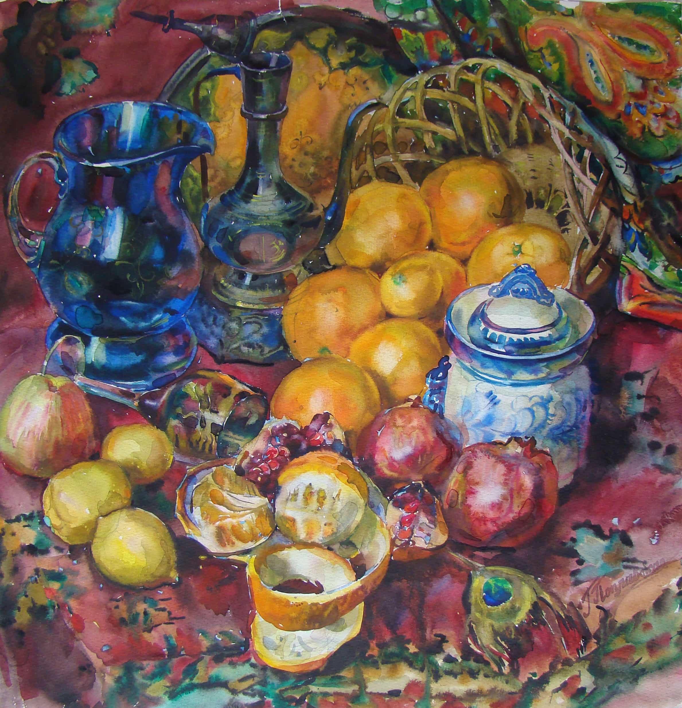 Восточный натюрморт. Свет акварели Галины Поплавской