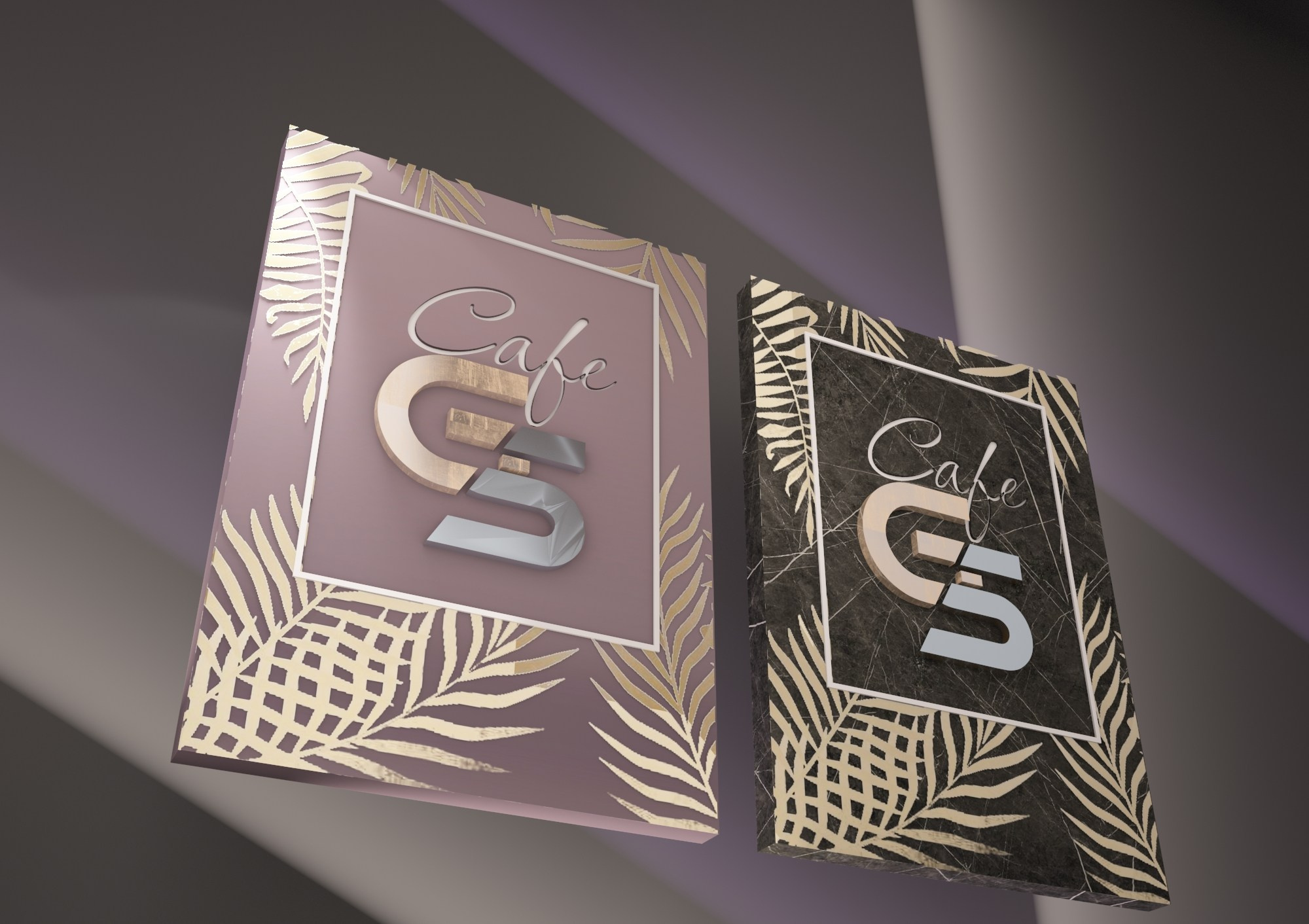 Логотип и фирменный стиль кафе GOLD&SILVER Сочи. Интерьерный дизайнер в Сочи Поплавская Татьяна. Проектирование интерьеров и организация процесса ремонта