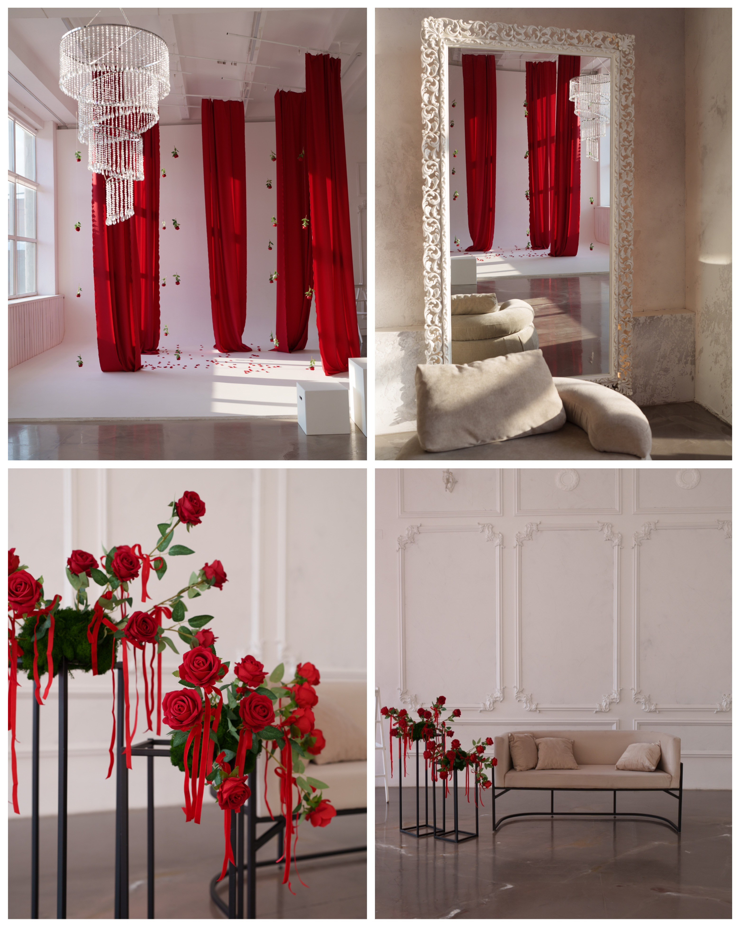 Оформление зала КЛАССИЧЕСКИЙ ко дню Всех Влюбленных