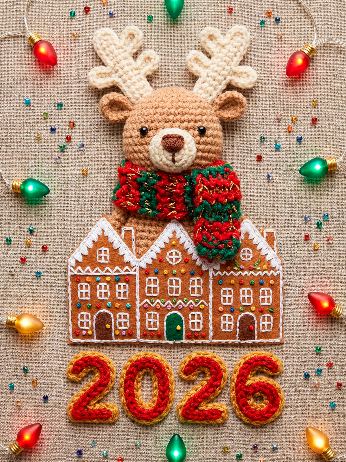 Яркие новогодние промпты: цифры 2026, герои, огни. Нейрофотосессии и AI‑видео для брендов | AI фотограф