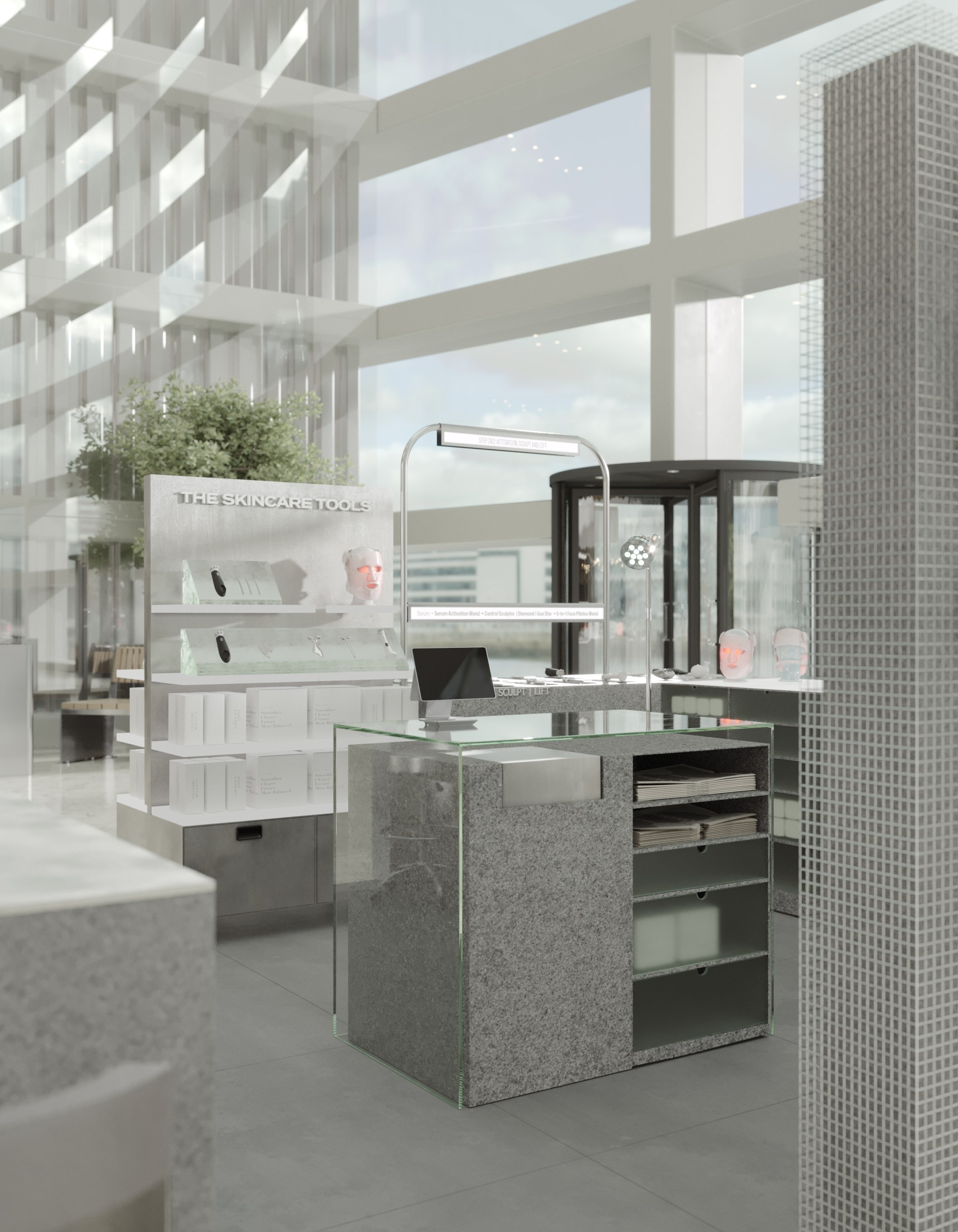 Дизайн-проект pop-up The Skincare Tools. KSYUSCHENKA — дизайн интерьеров в Москве, Петербурге и по всему миру