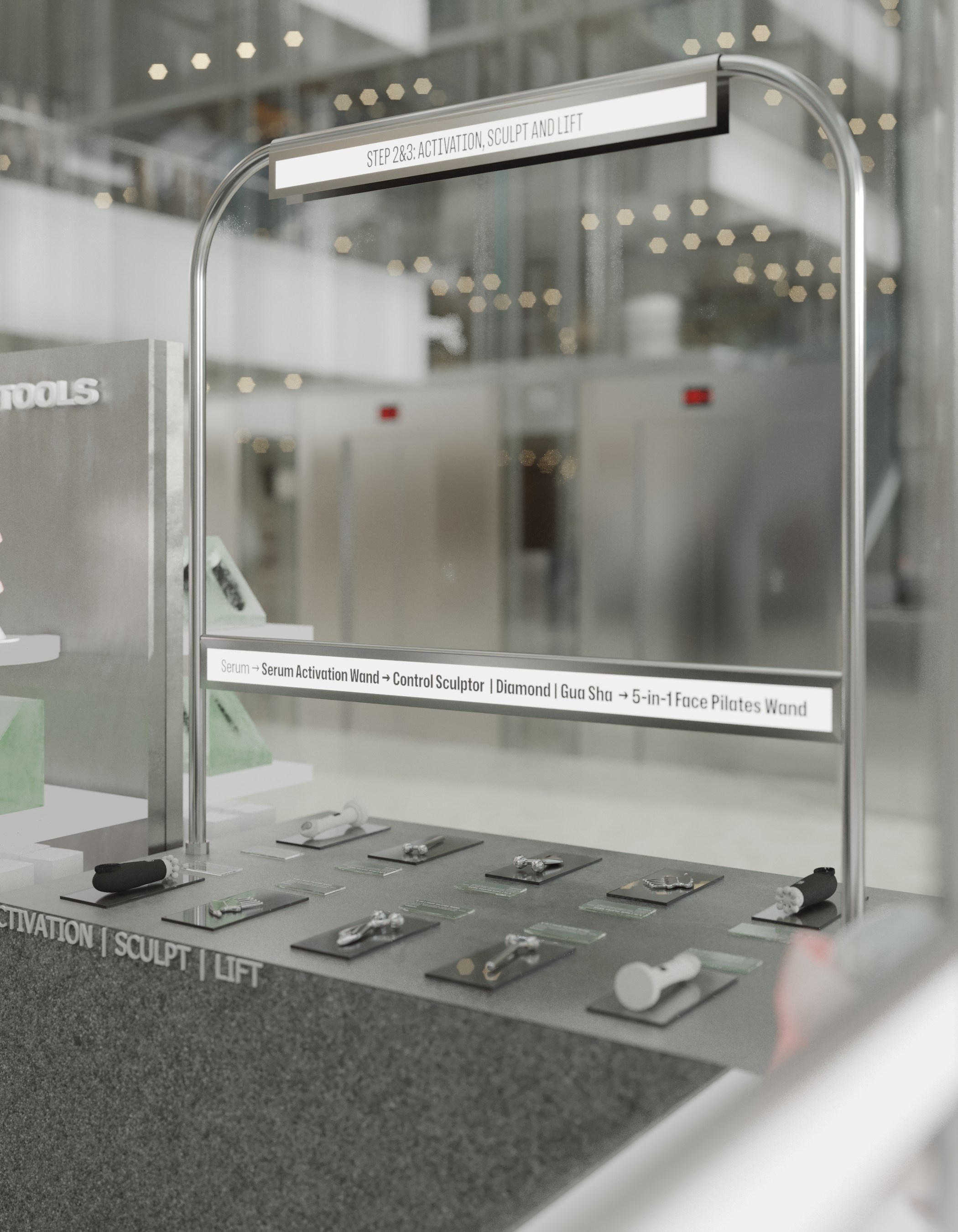 Дизайн-проект pop-up The Skincare Tools. KSYUSCHENKA — дизайн интерьеров в Москве, Петербурге и по всему миру