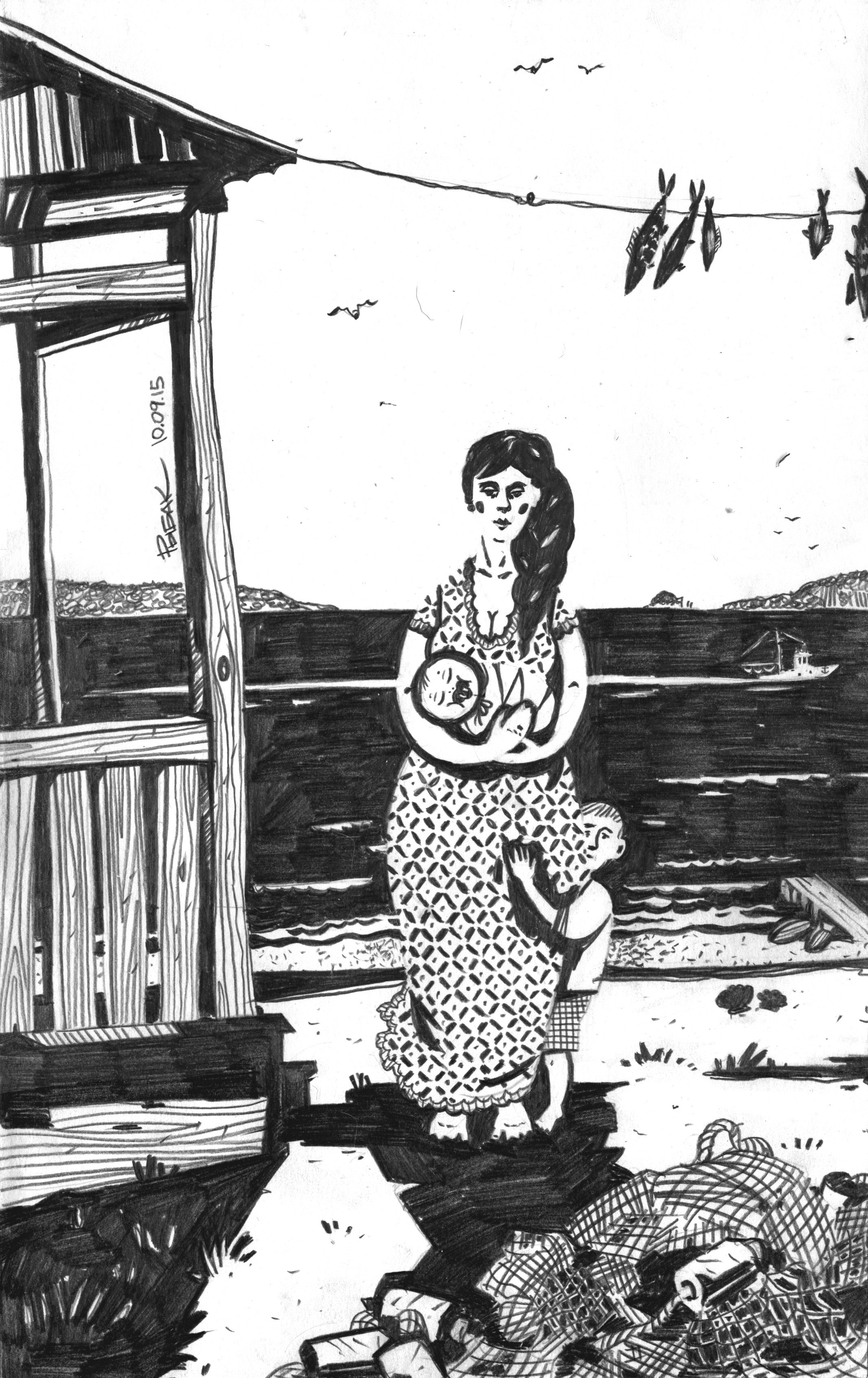 Графика 2015. Художник Рыбак Николай