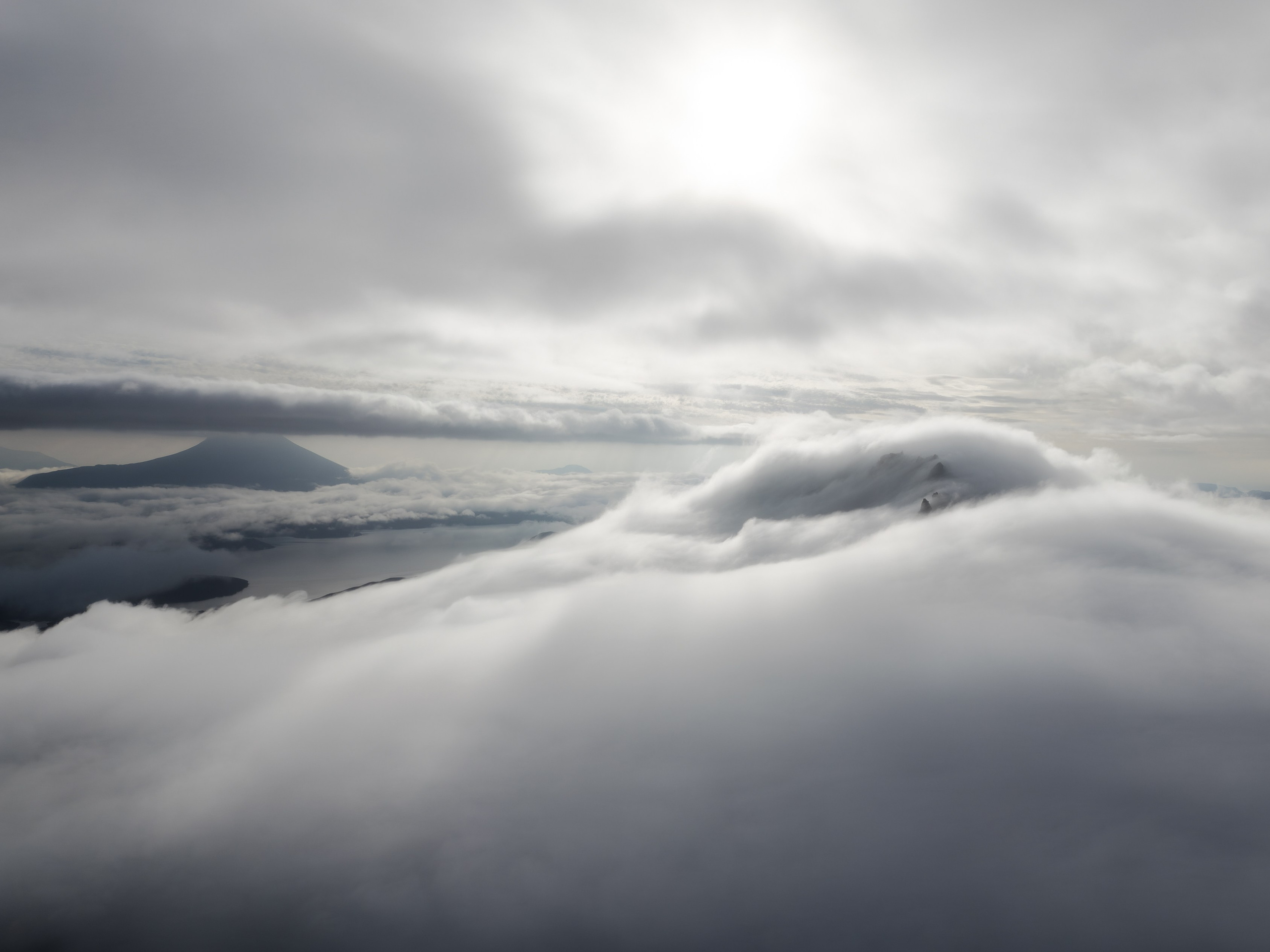 Кроноцкий национальный заповедник, вид с дрона. Камчатка